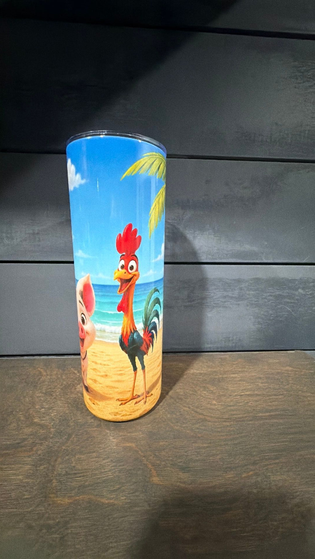Hei hei and pua inspired tumbler
