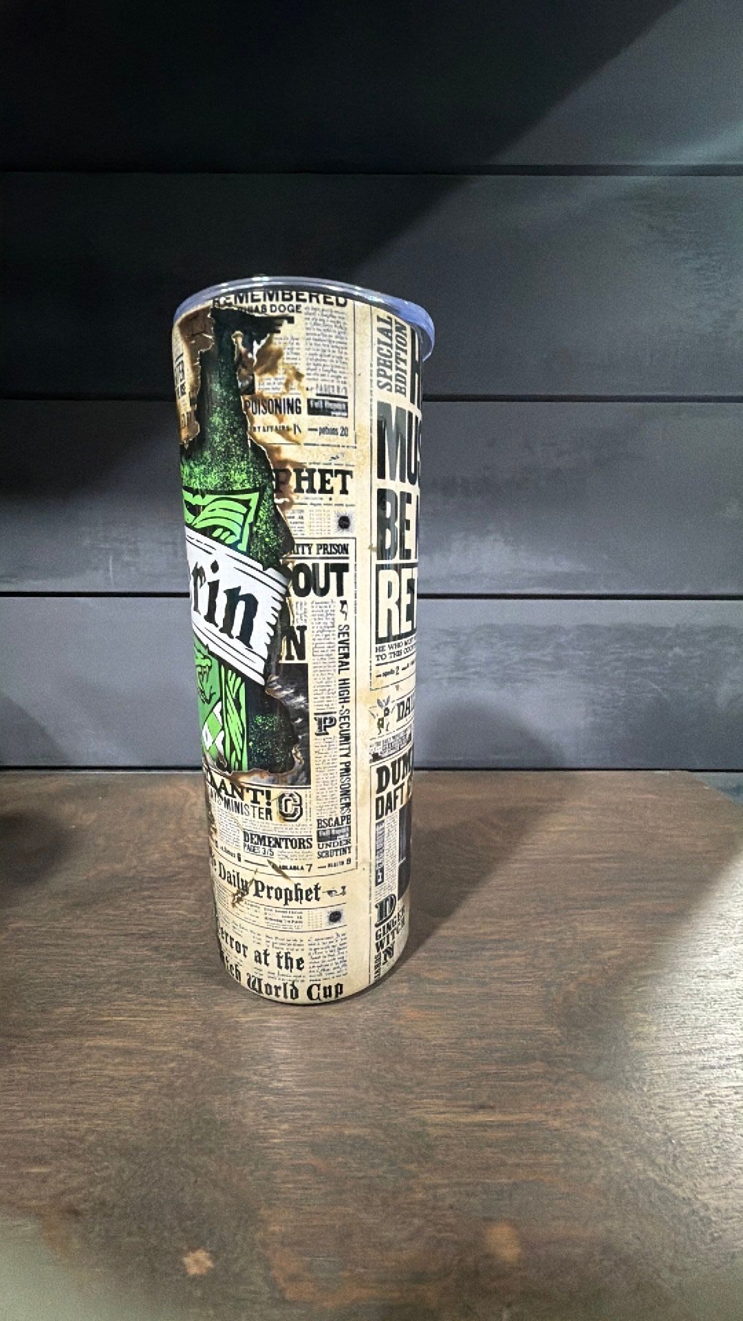 Slytherin inspired tumbler