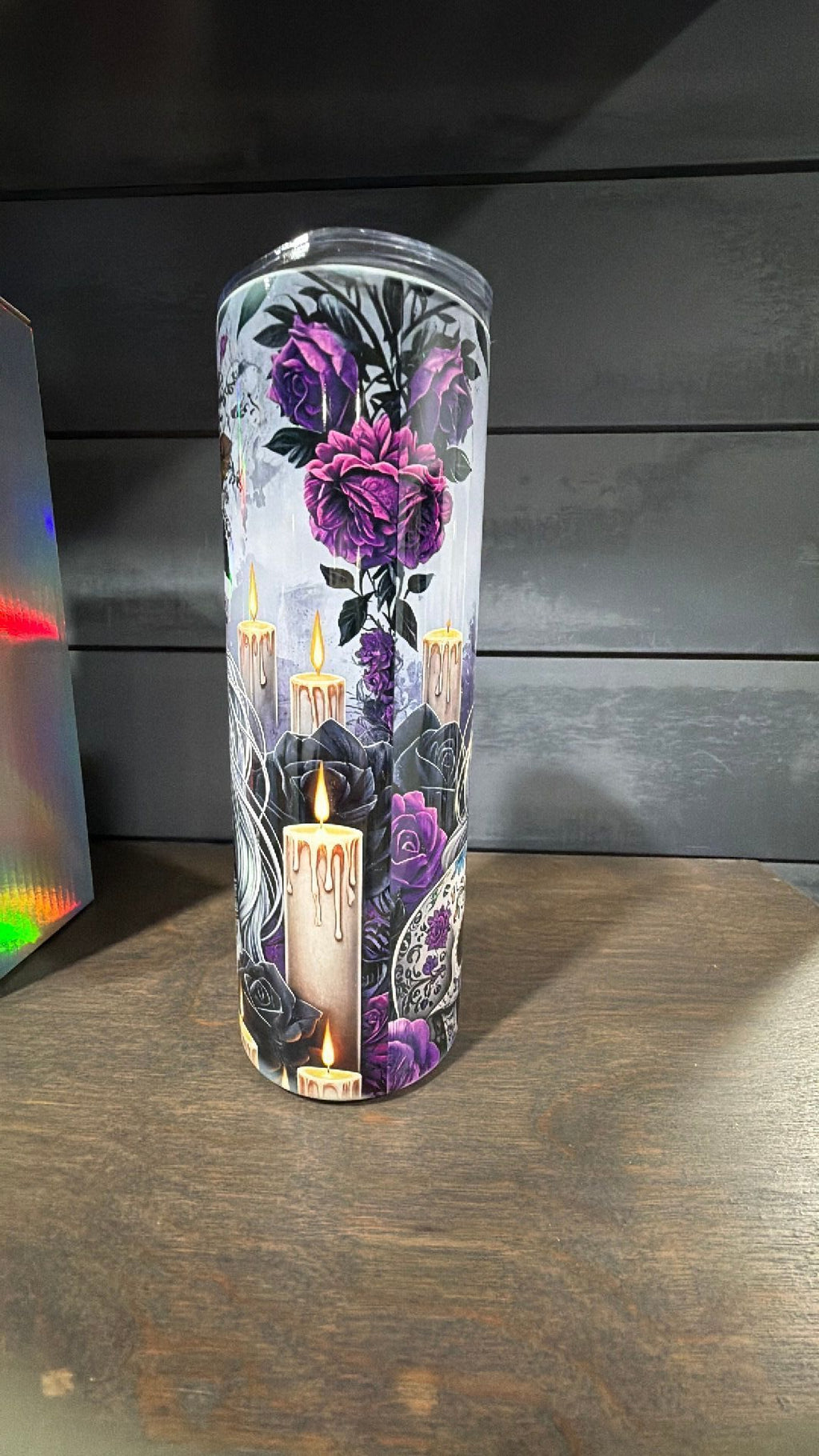 Sugar skull tumbler