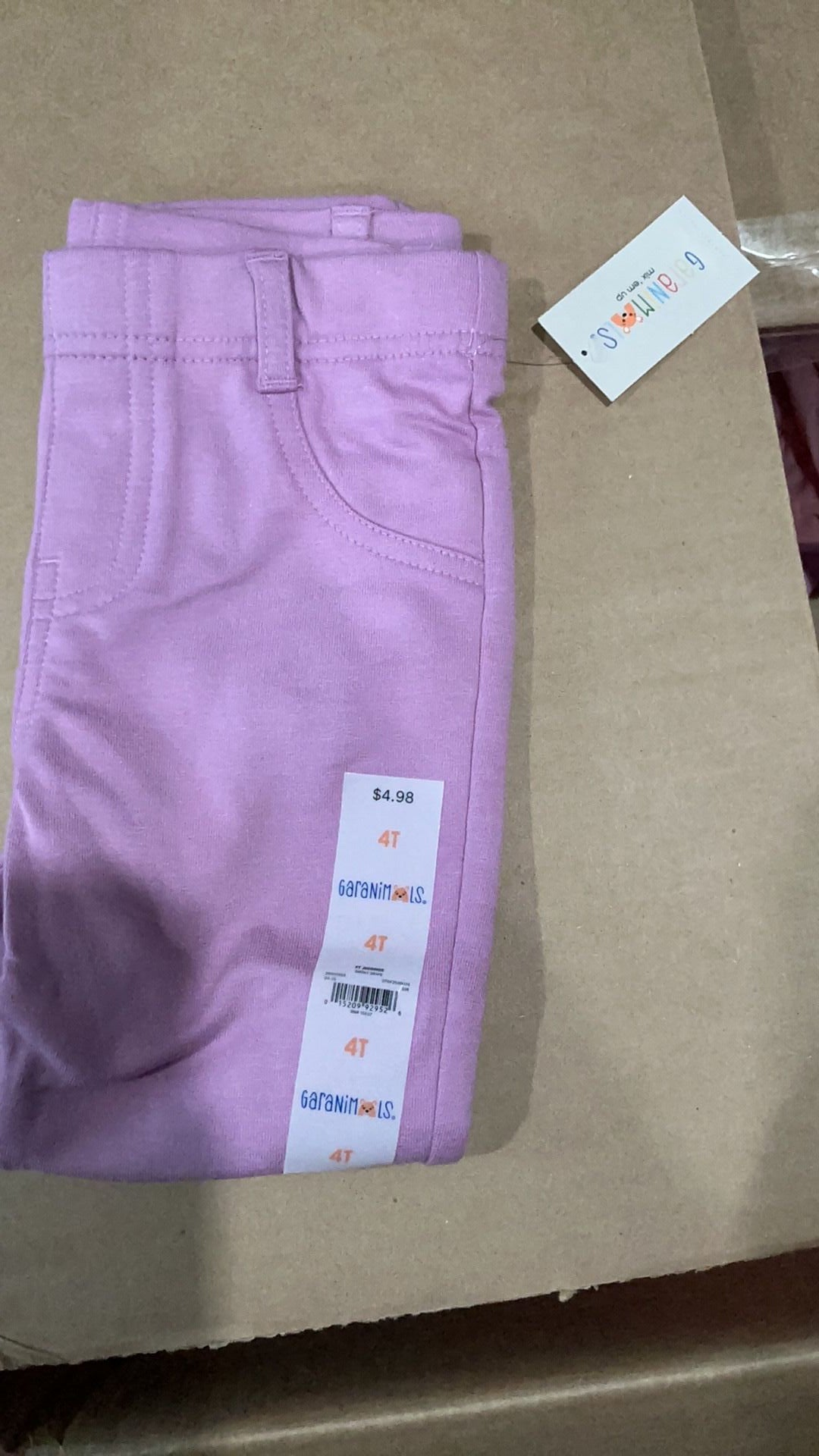 Girls purple spandex pants NWT size 5T