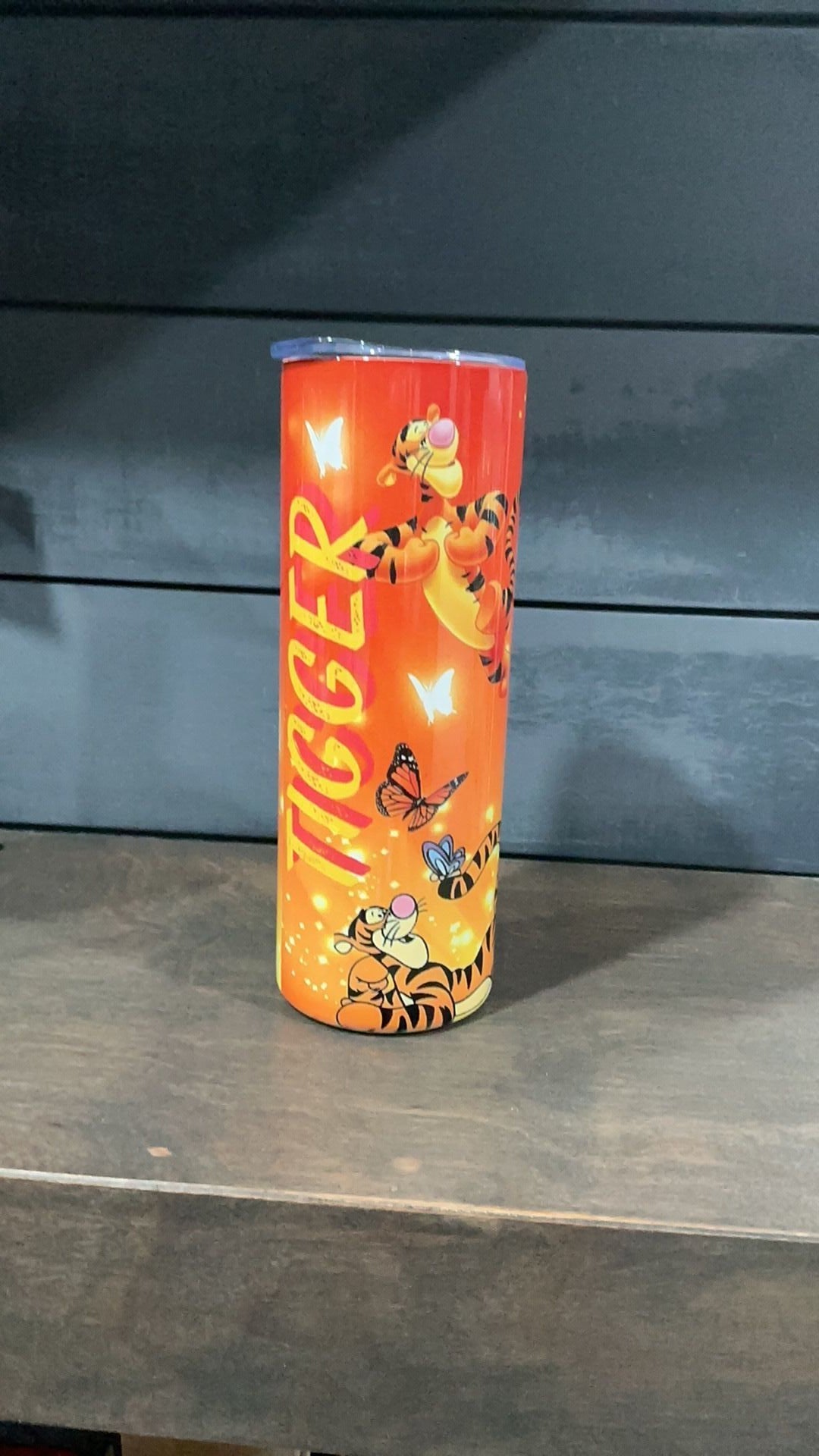 Tigger inspired tumbler