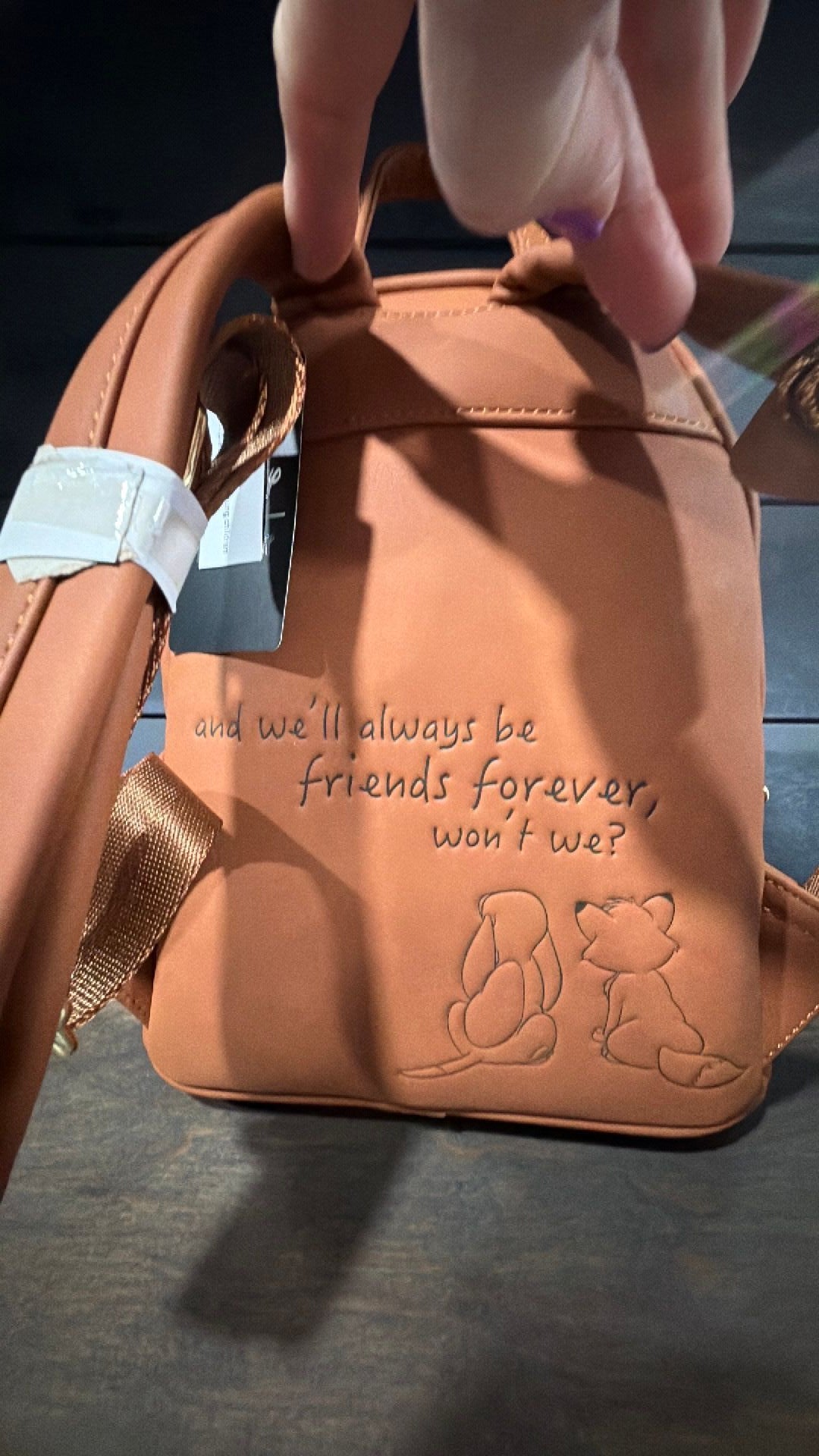 Fox and the hound backpack NWT