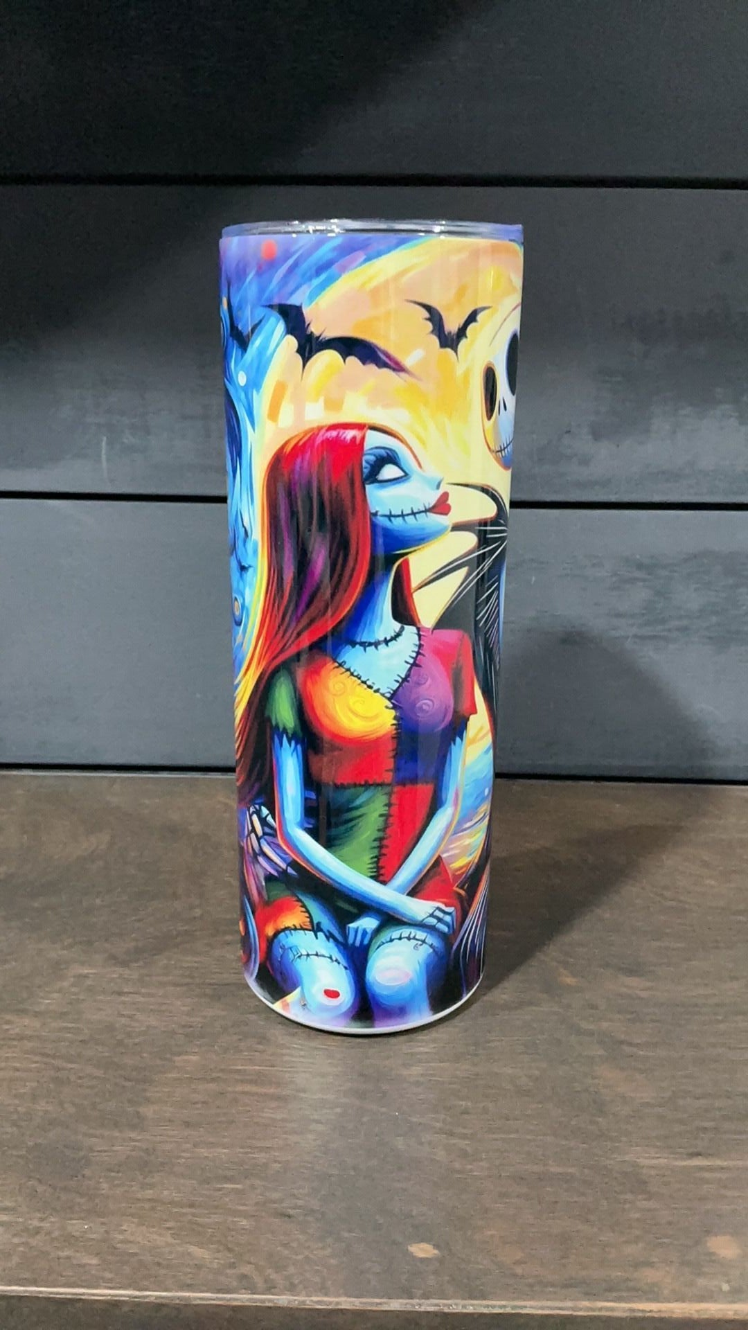 Jack and Sally inspired tumbler