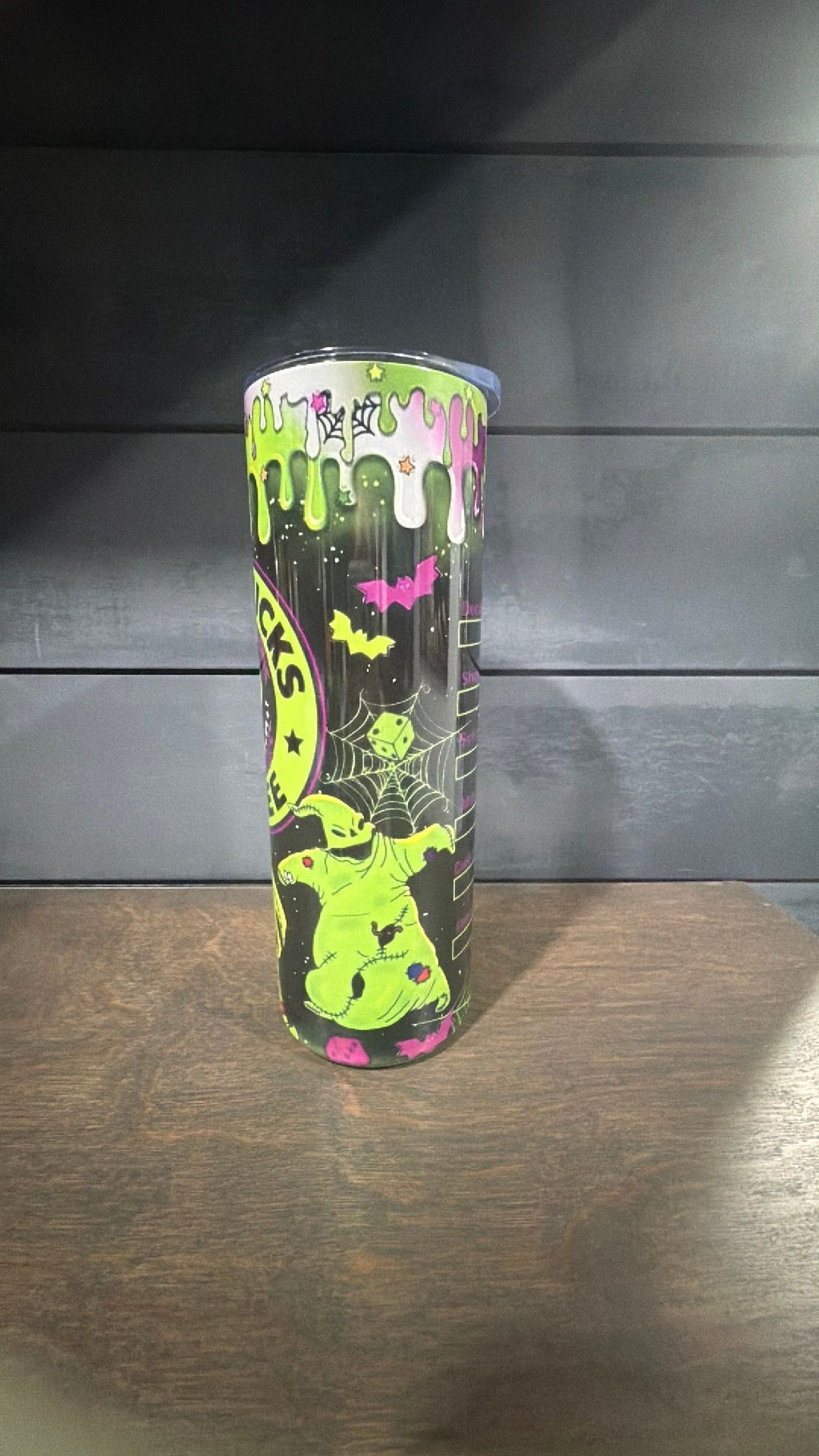 Oogie boogie inspired tumbler