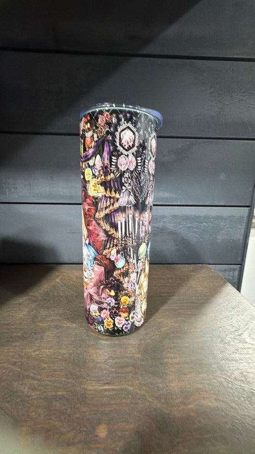 Alice in wonderland inspired tumbler