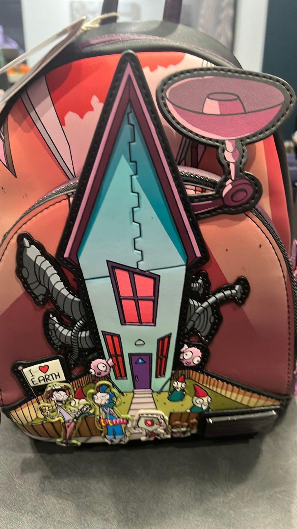 Invader Zim Nickelodeon Loungefly Mini Backpack Secret Lair