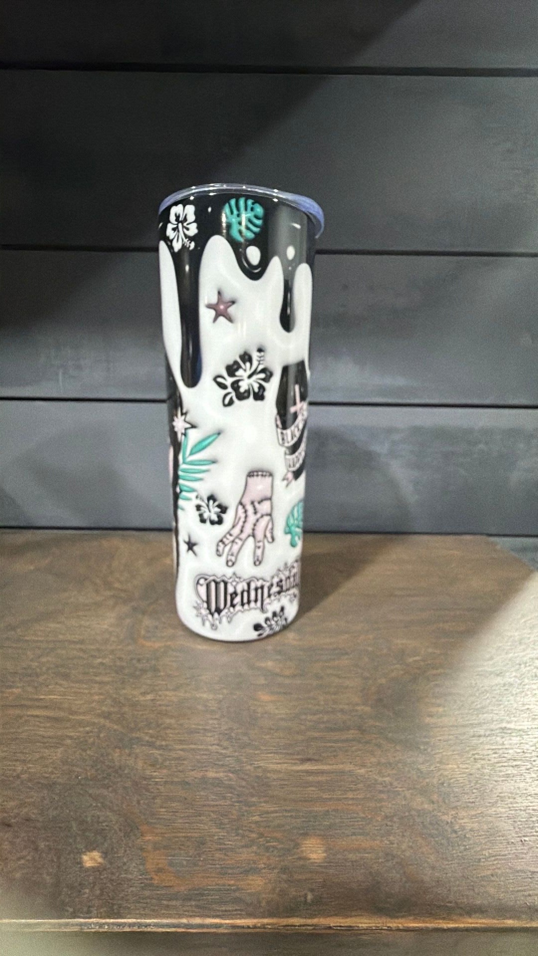 Wednesday inspired tumbler