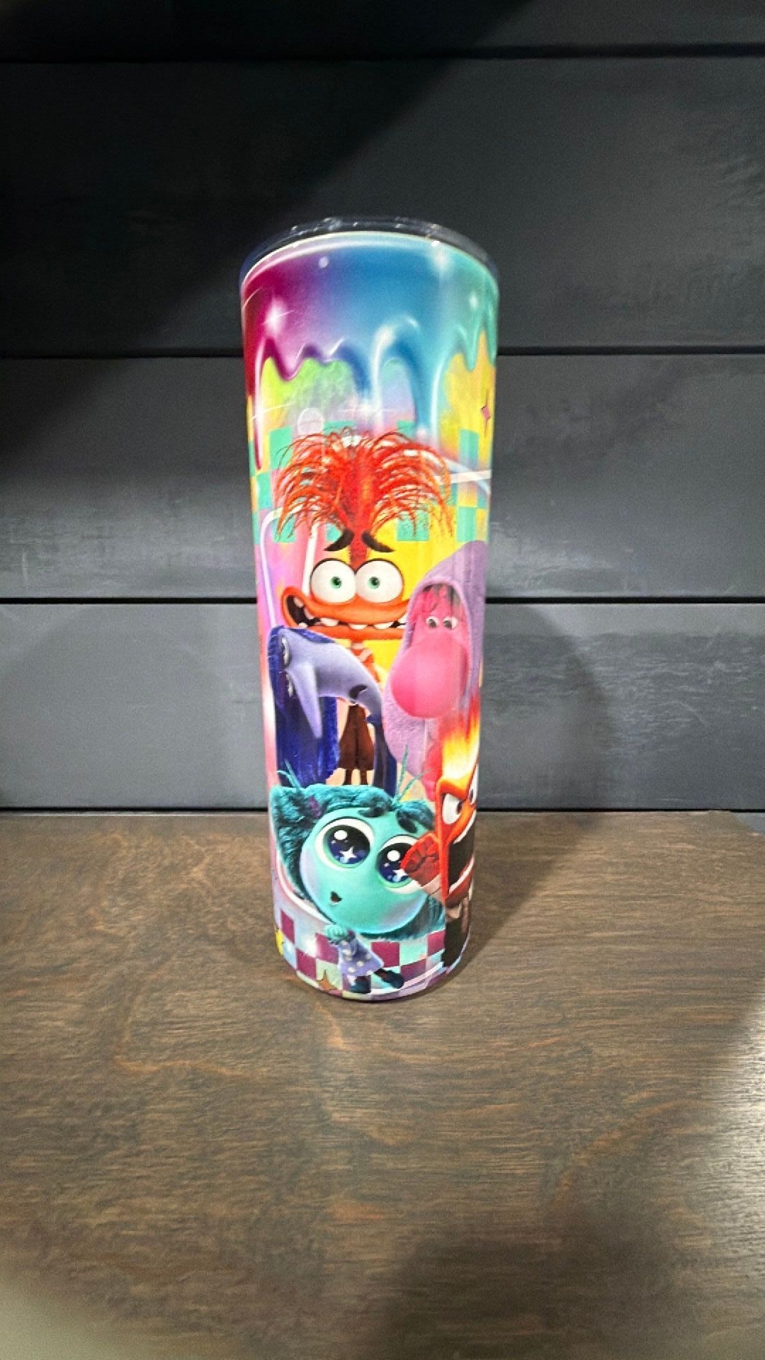 Inside out inspired tumbler
