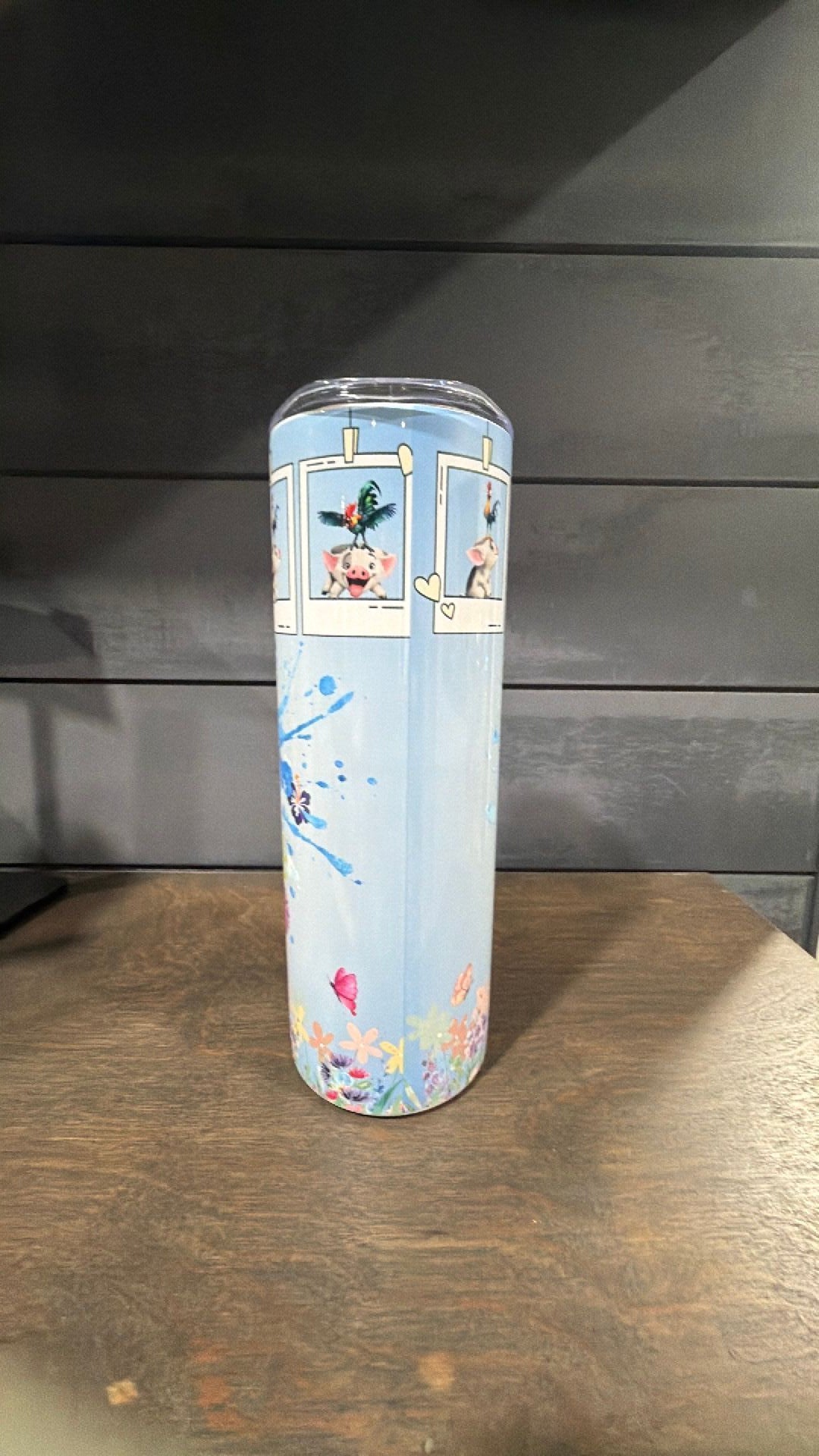 Pua and hei hei inspired tumbler