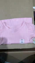 Girls pink ruffled sleeve tee shirt NWT size 18 M