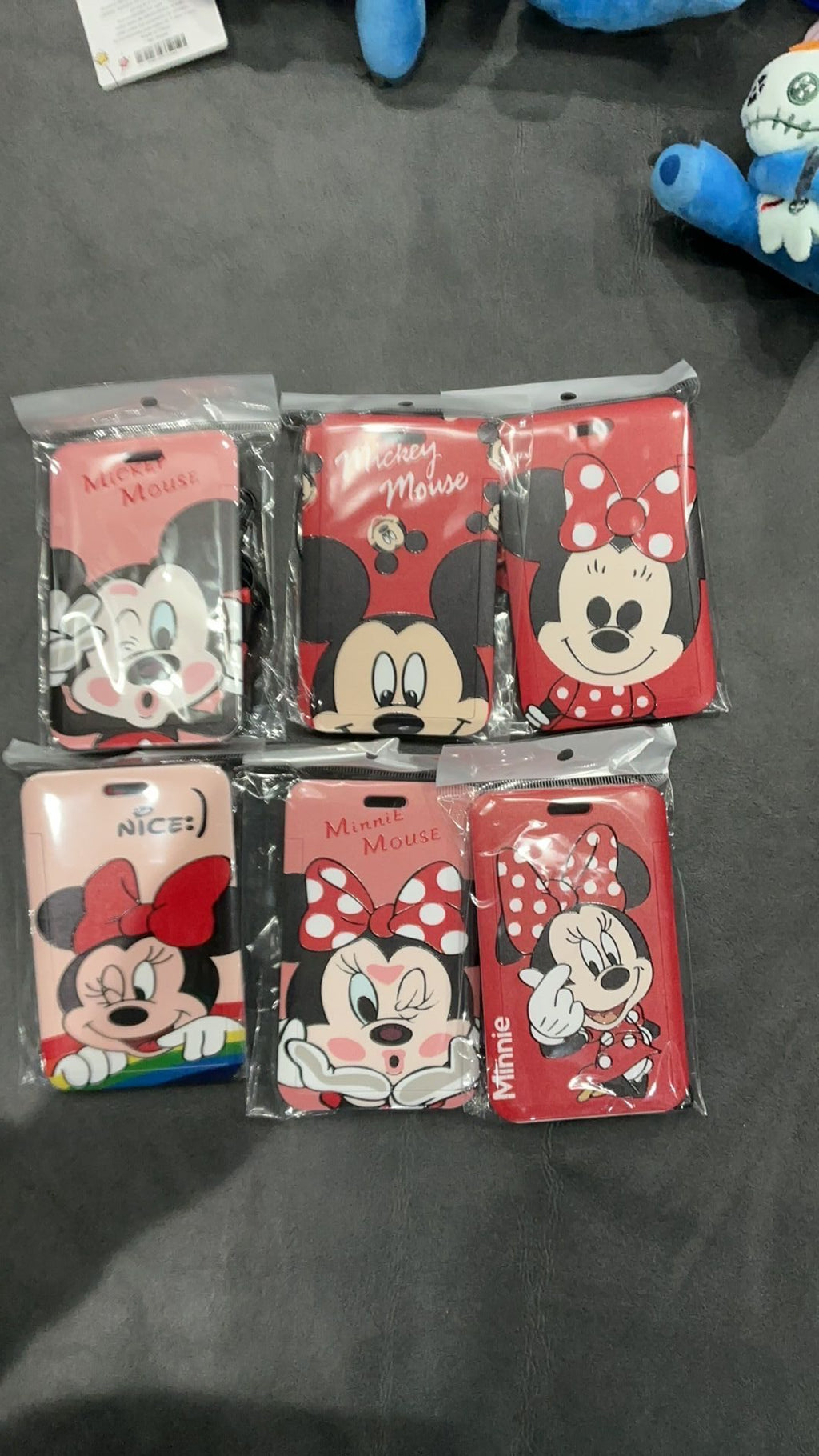 Minnie and Mickey landyard NWT
