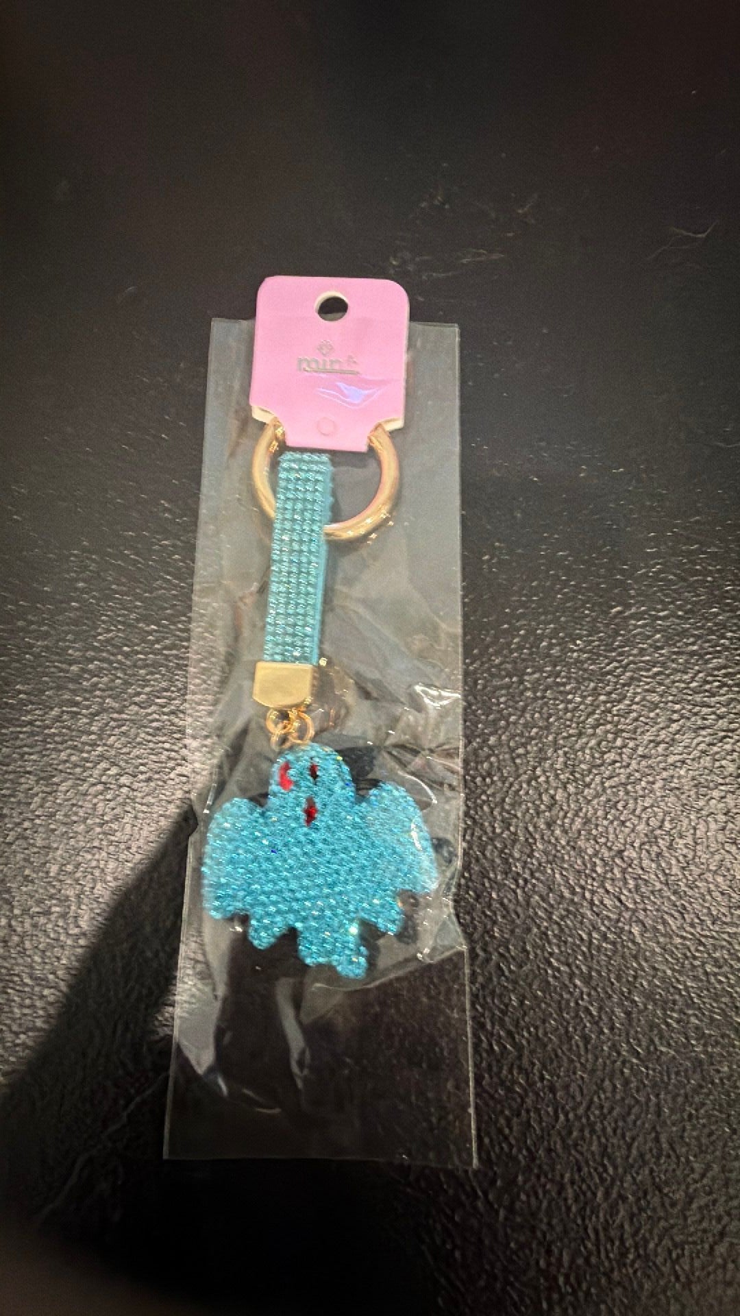 Blue ghost keychain