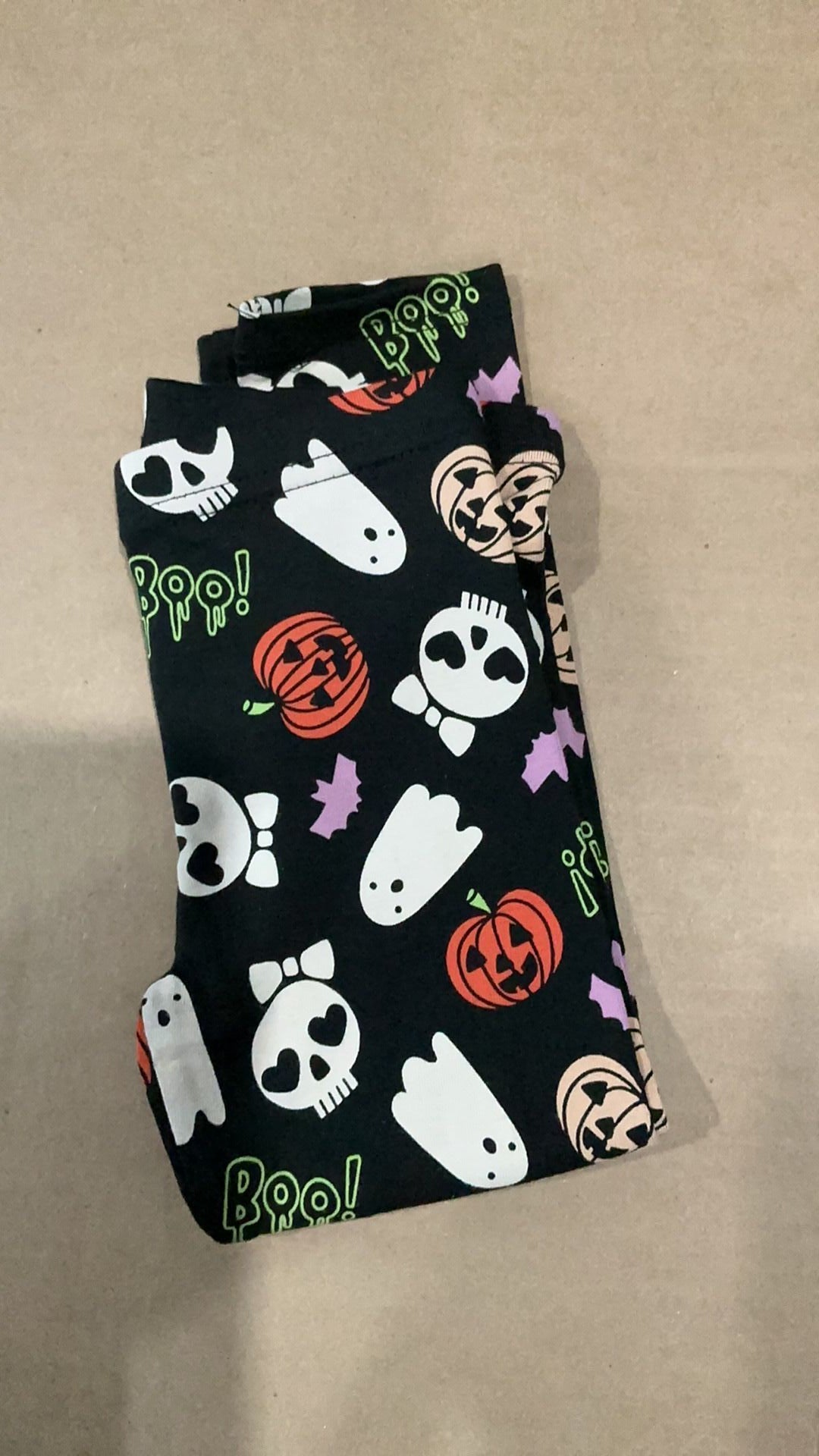 Kids Halloween themed spandex pants NWOT size 2T
