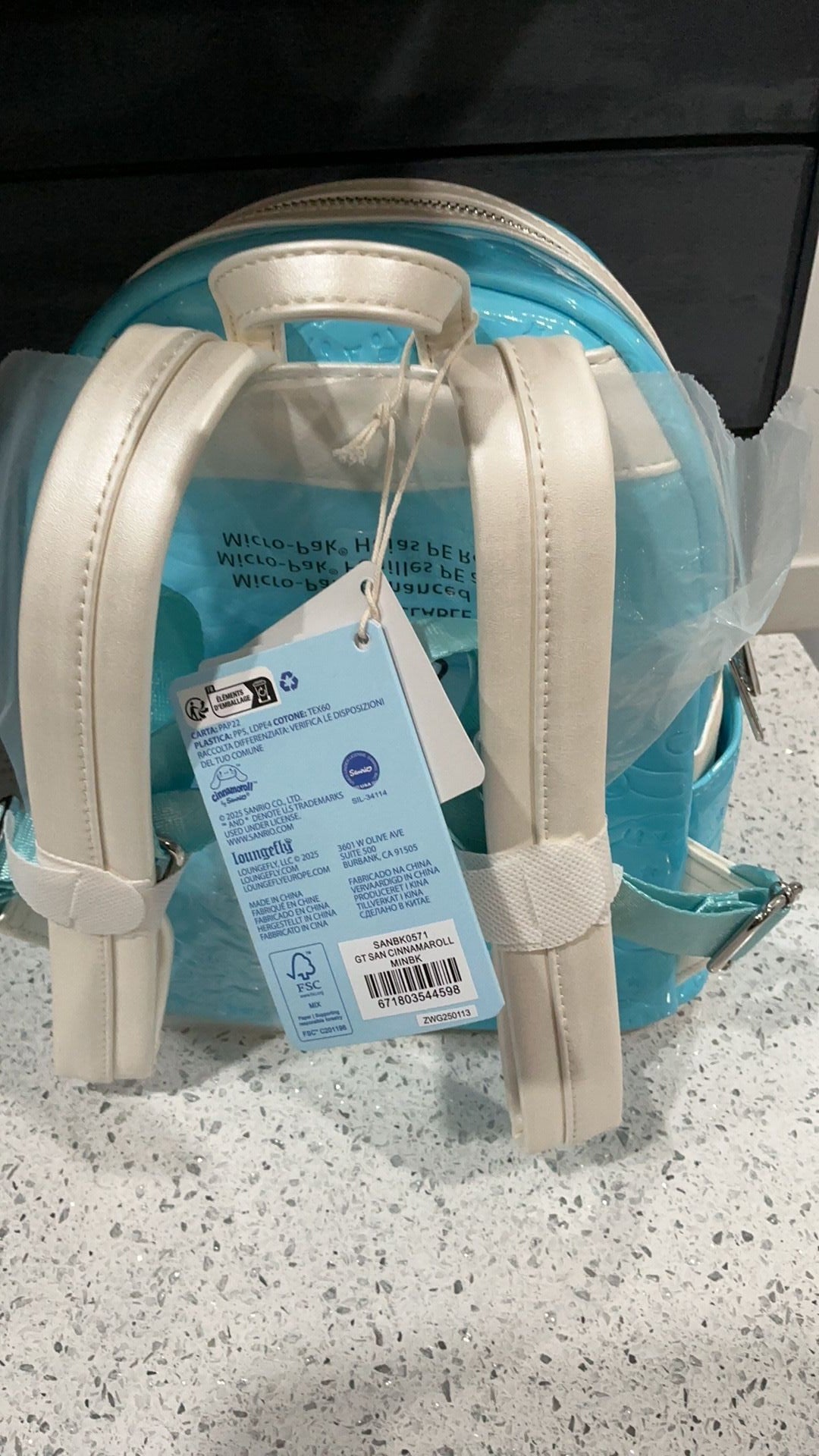 Loungefly Exclusive NWT - Sanrio Cinnamoroll Moveable Ears Mini Backpack