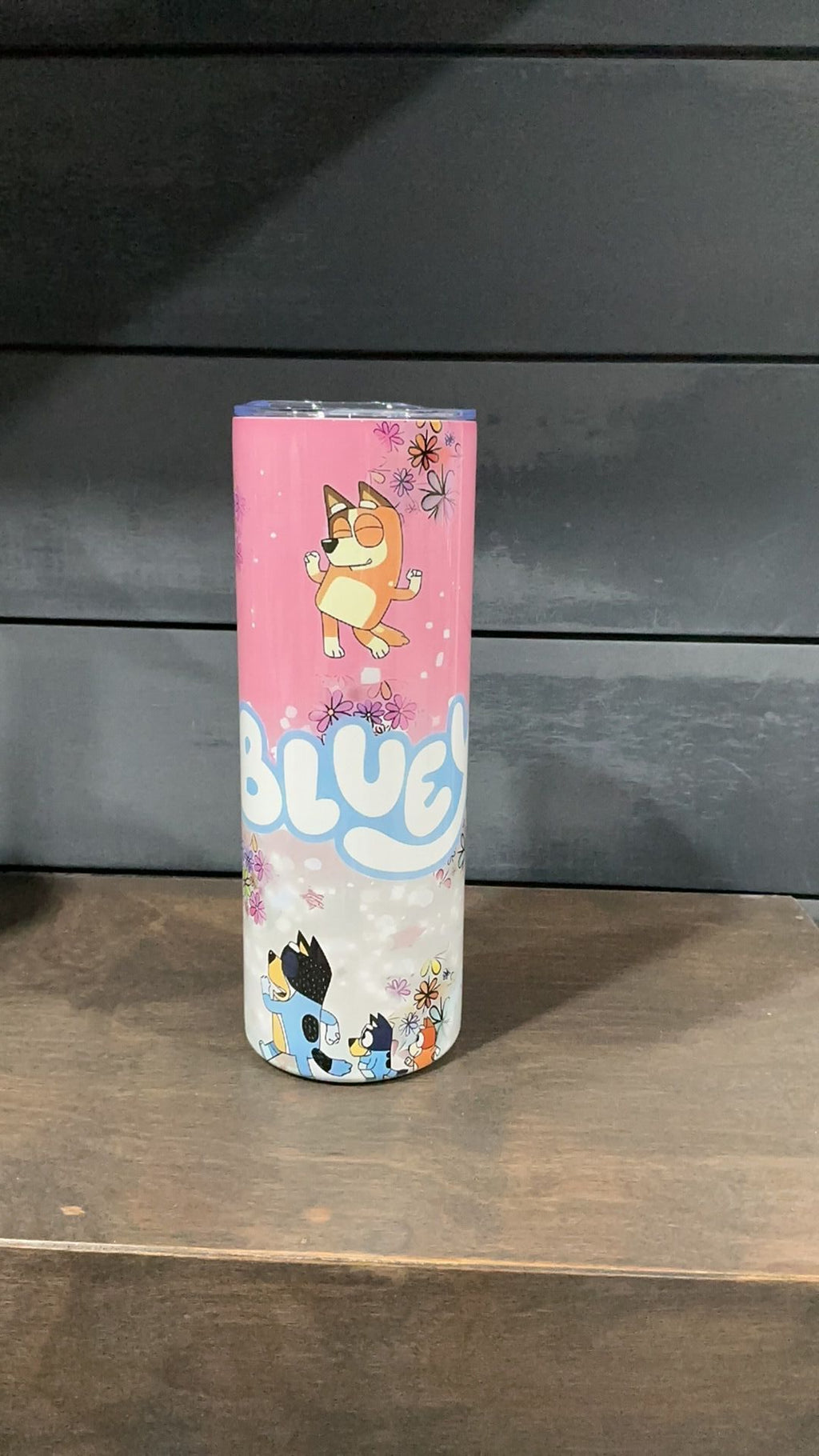 Bluey inspired tumbler