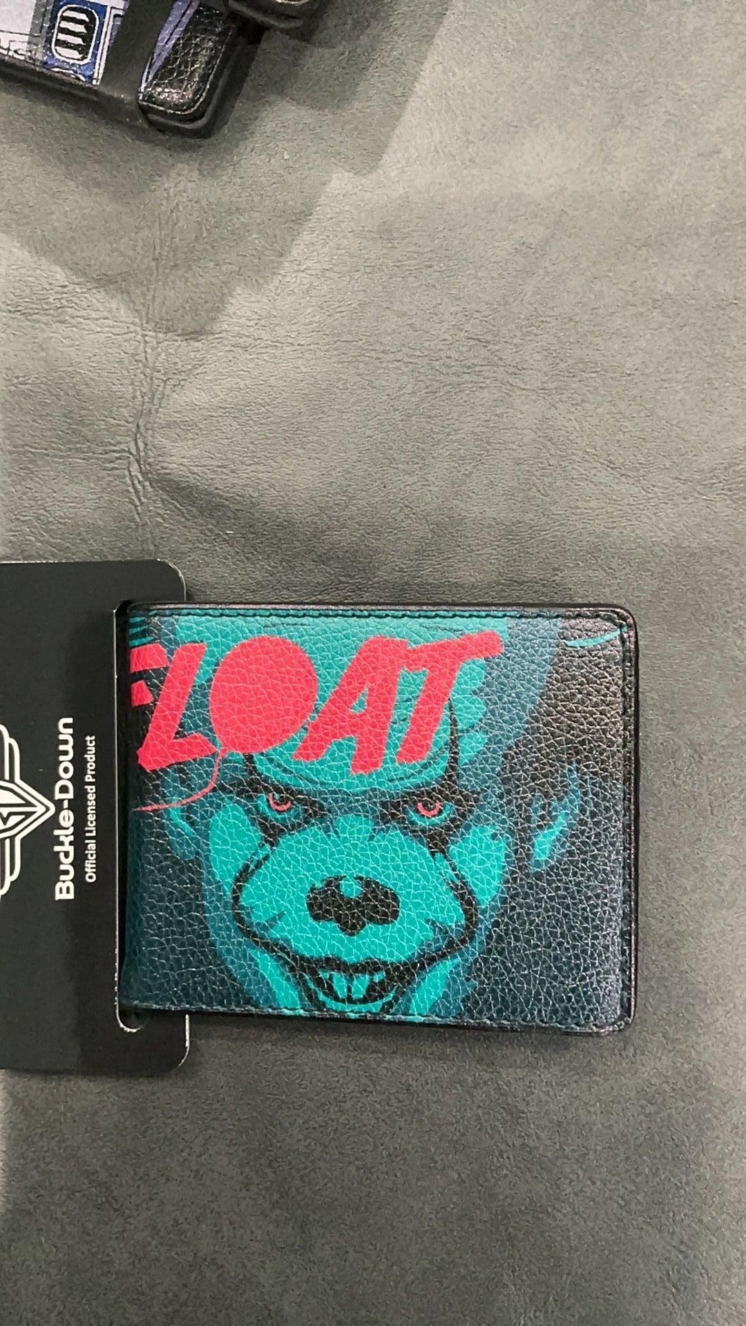 IT Bi-Fold Wallet - Pennywise Face And Balloons TIME TO FLOAT Blues/Reds