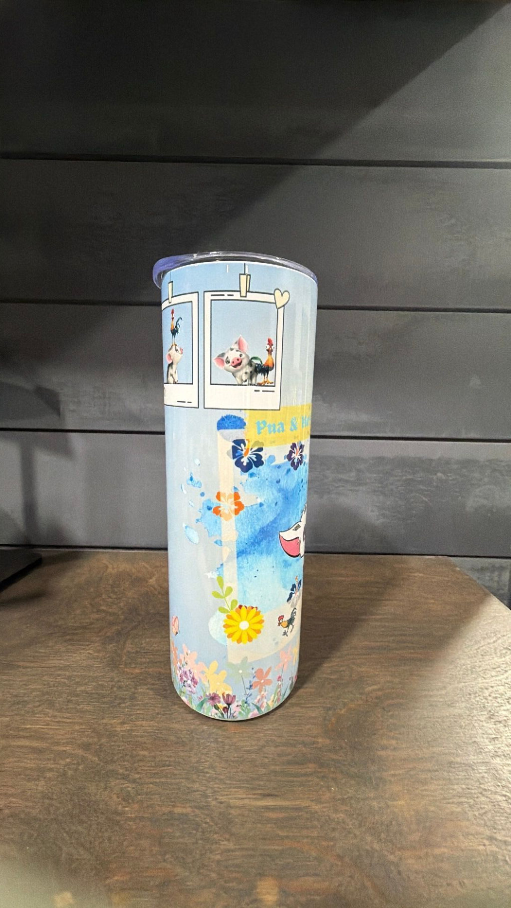 Pua and hei hei inspired tumbler
