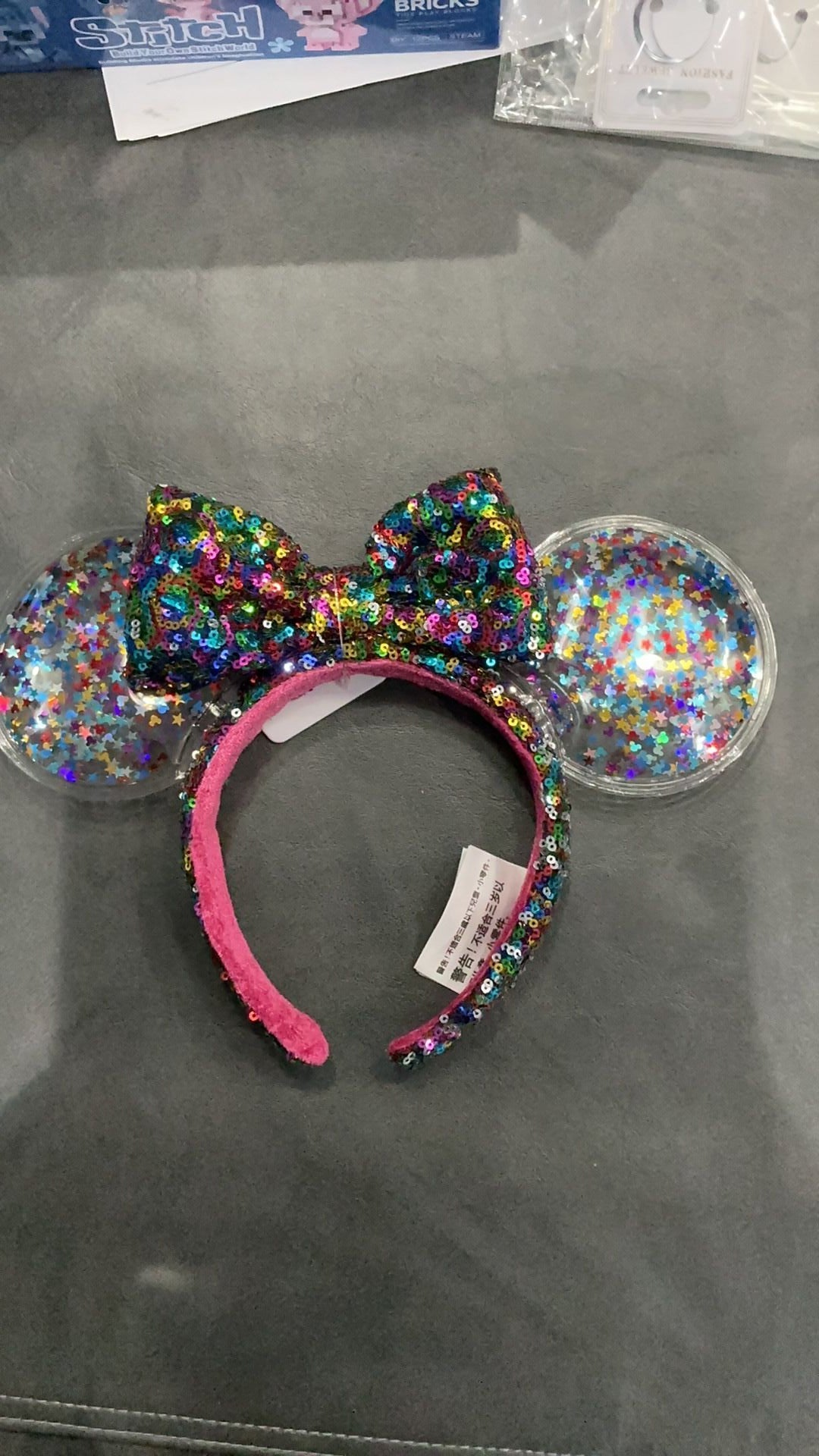 Minnie sequin ears NWT