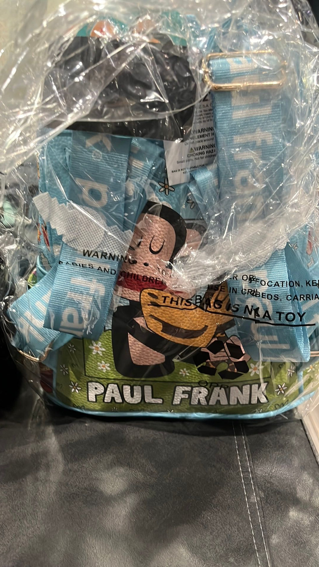 Kbnl NWT Mini Backpack Vegan Leather - Paul Frank - Blue