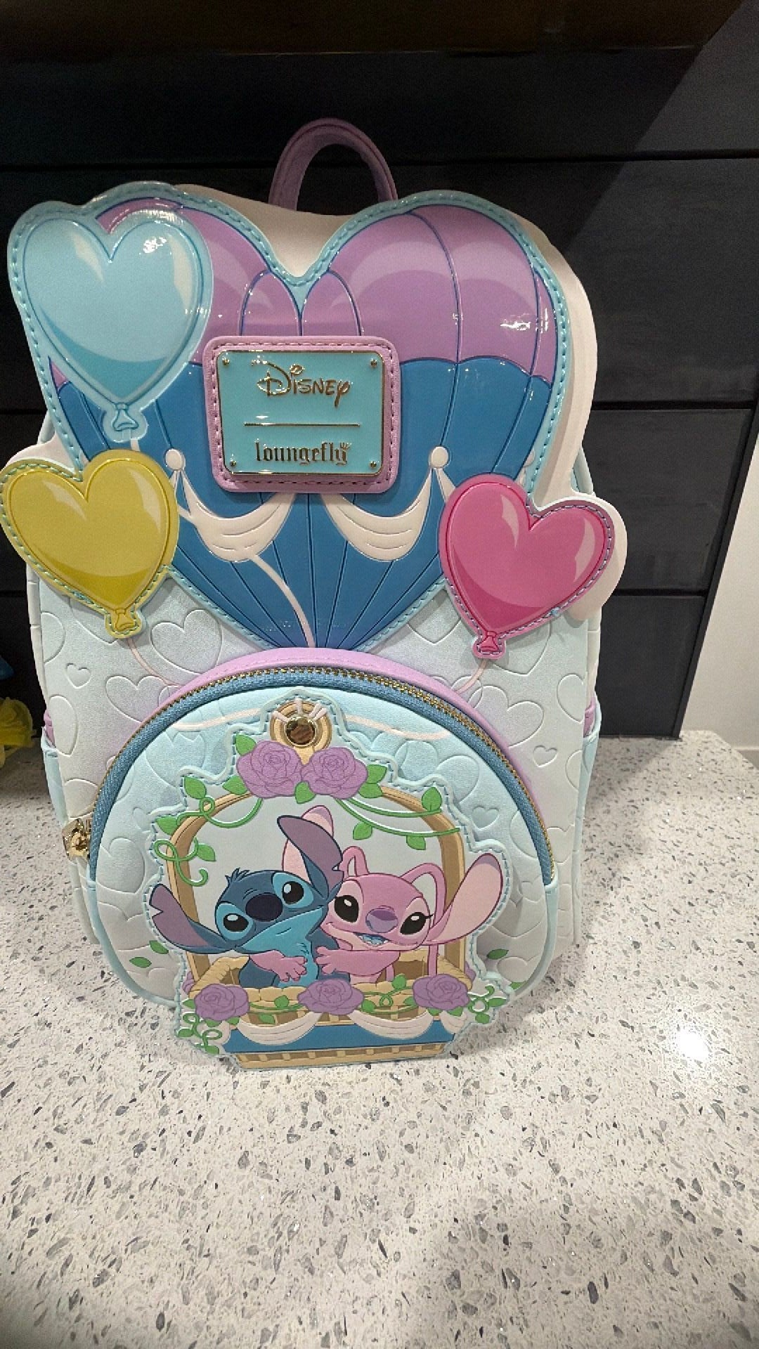 Stitch and angel backpack NWT