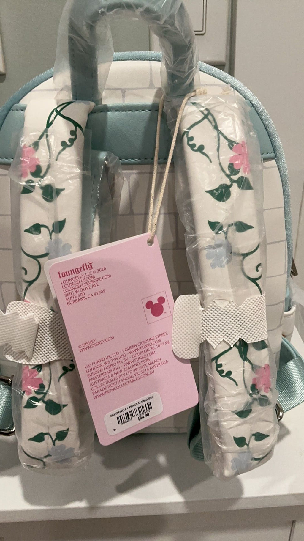 Cinderella and prince backpack NWT