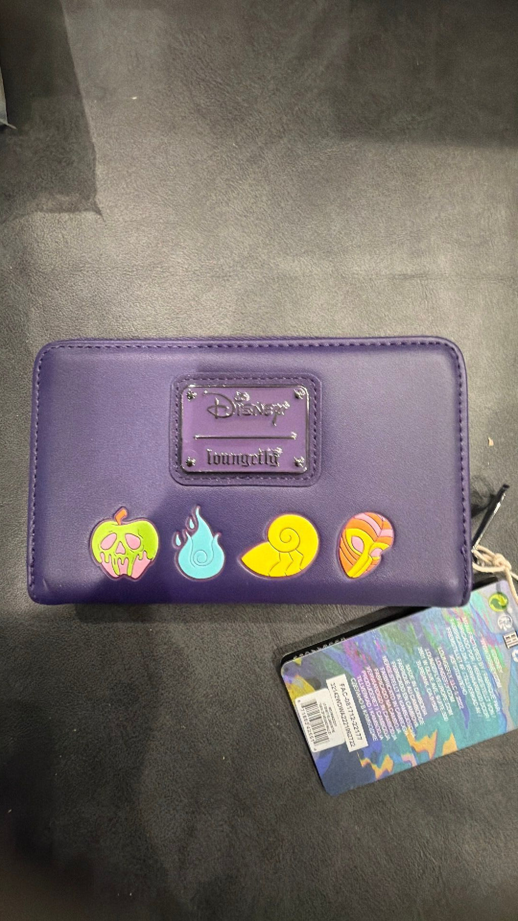 Disney Villains in the Dark Zip wallet NWT