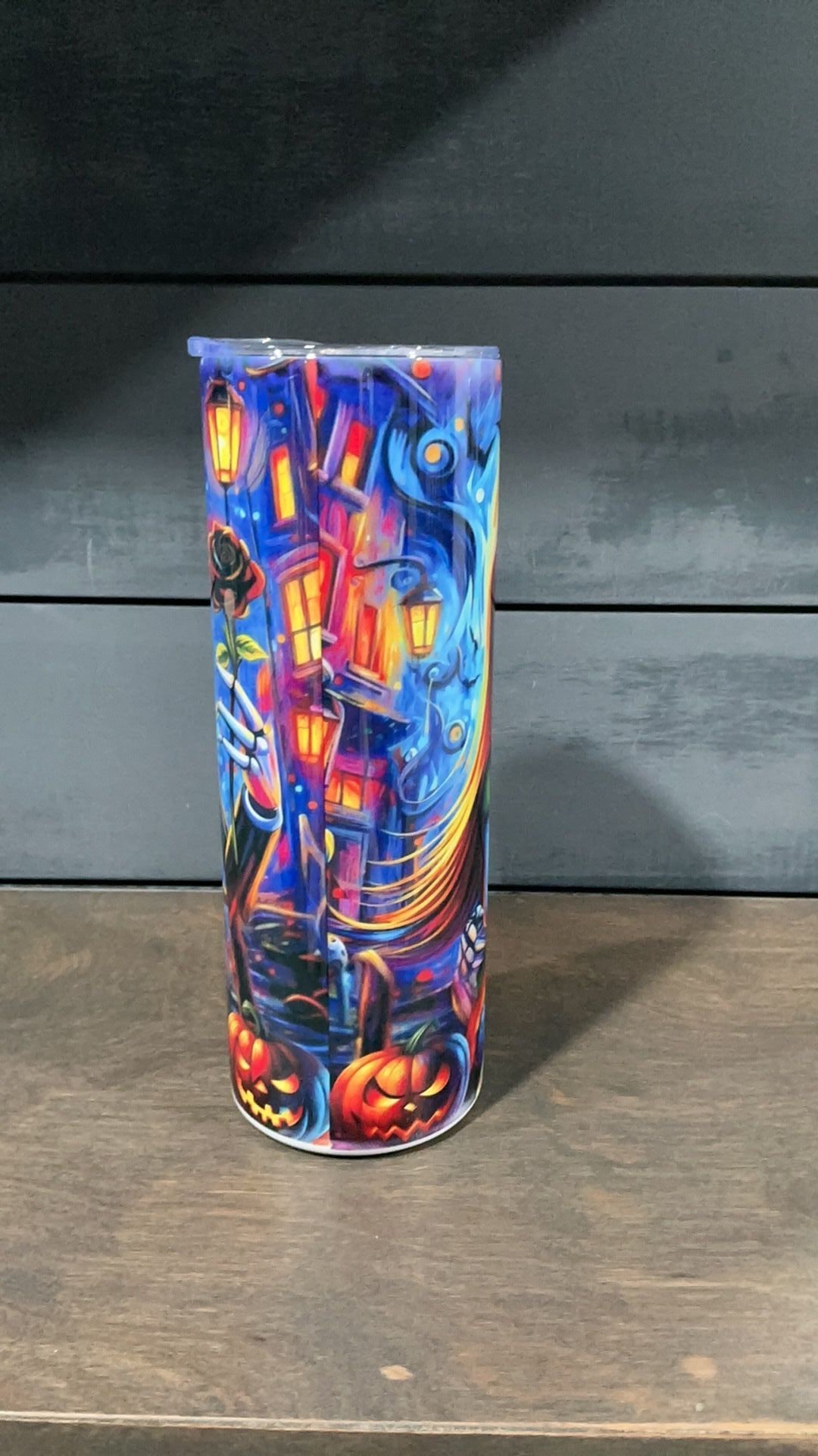 Jack and Sally inspired tumbler