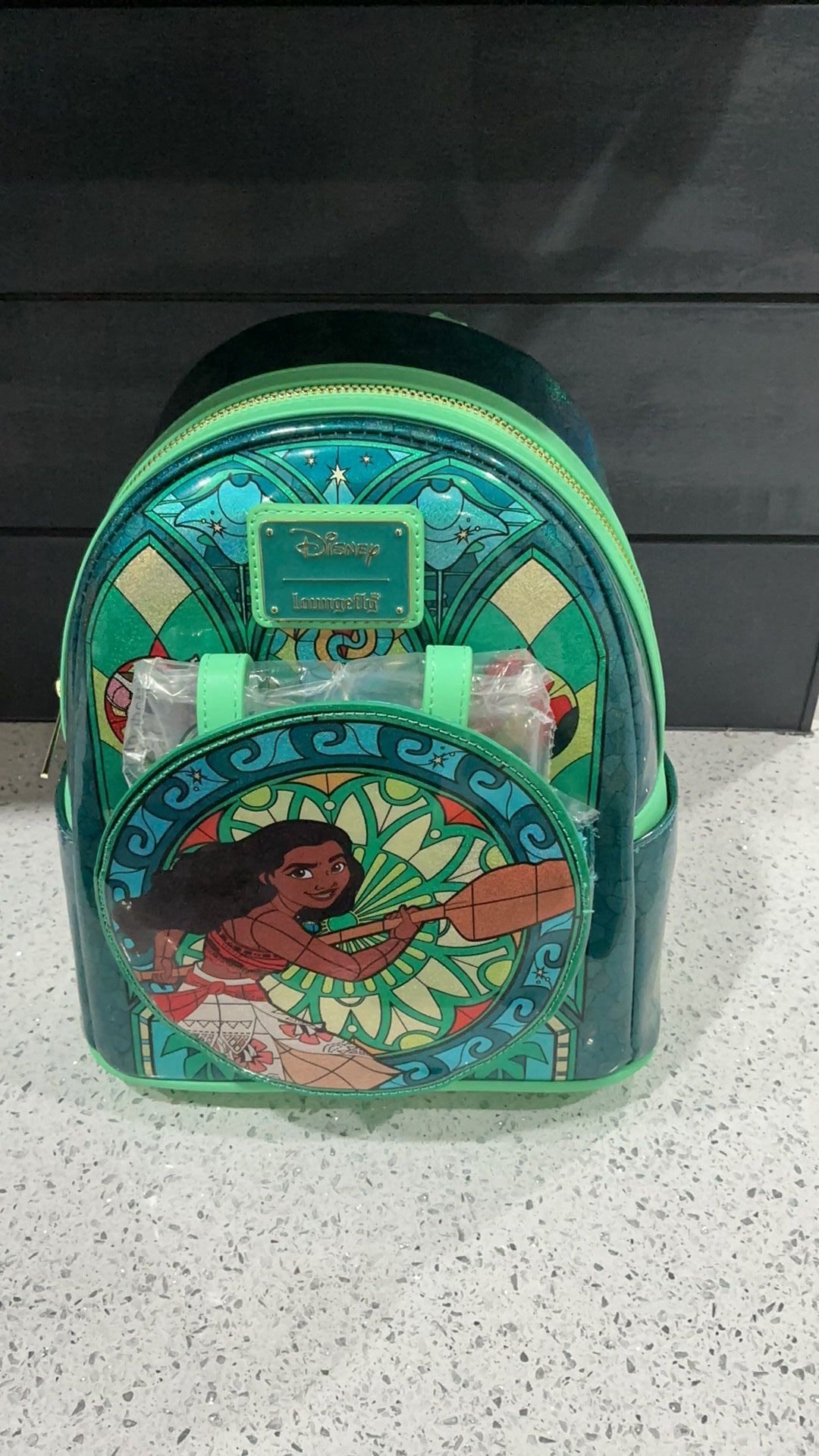 Moana stained glass backpack NWT
