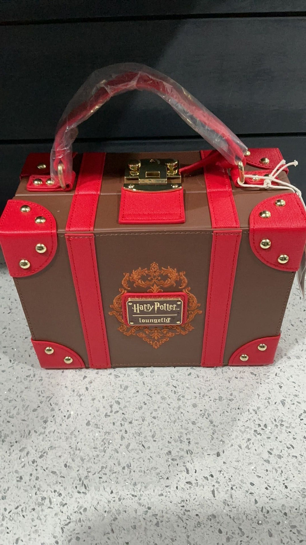 Loungefly NWT Hogwarts Express Luggage Crossbody Bag