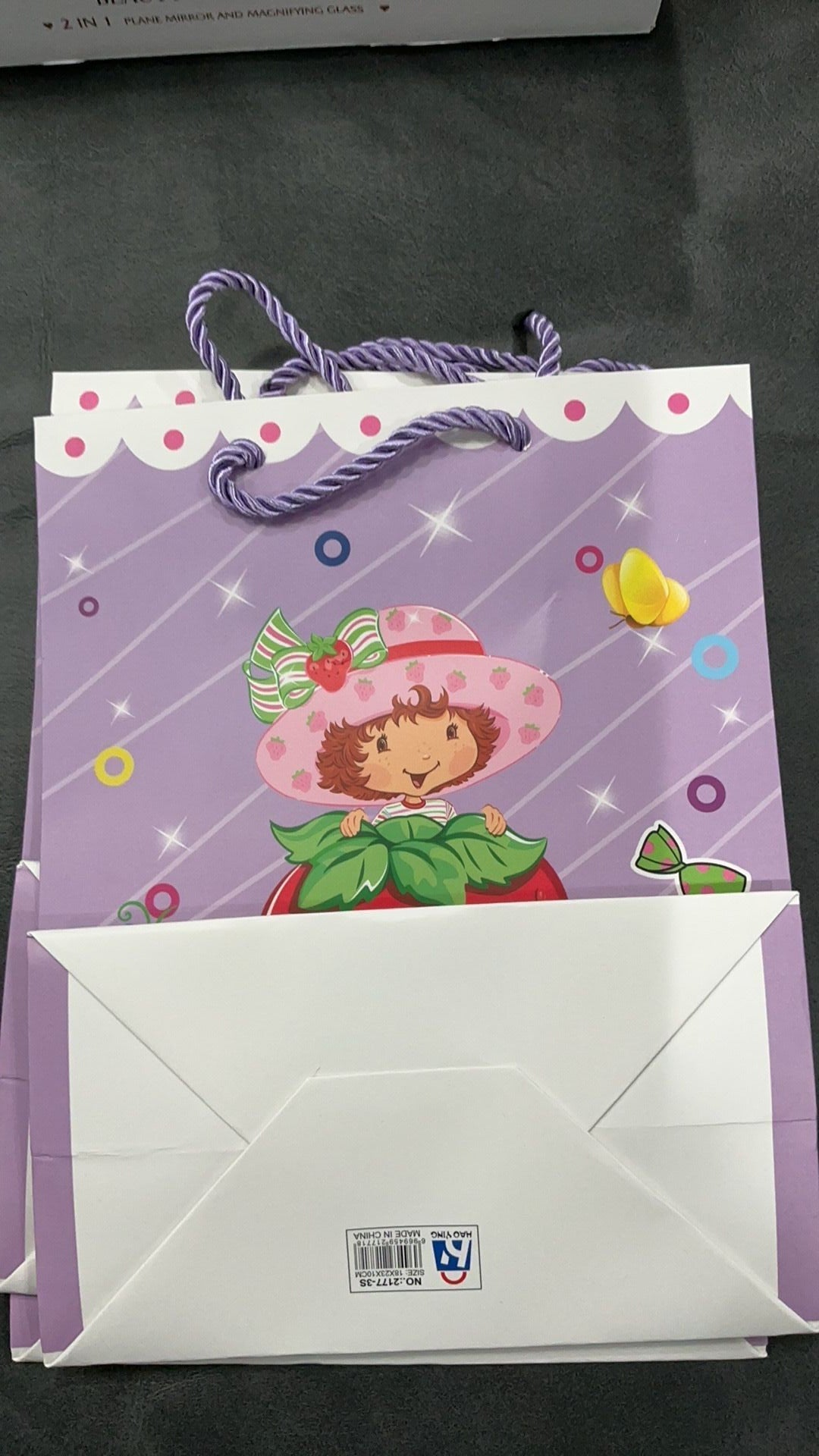 Strawberry shortcake gift bag NWOT