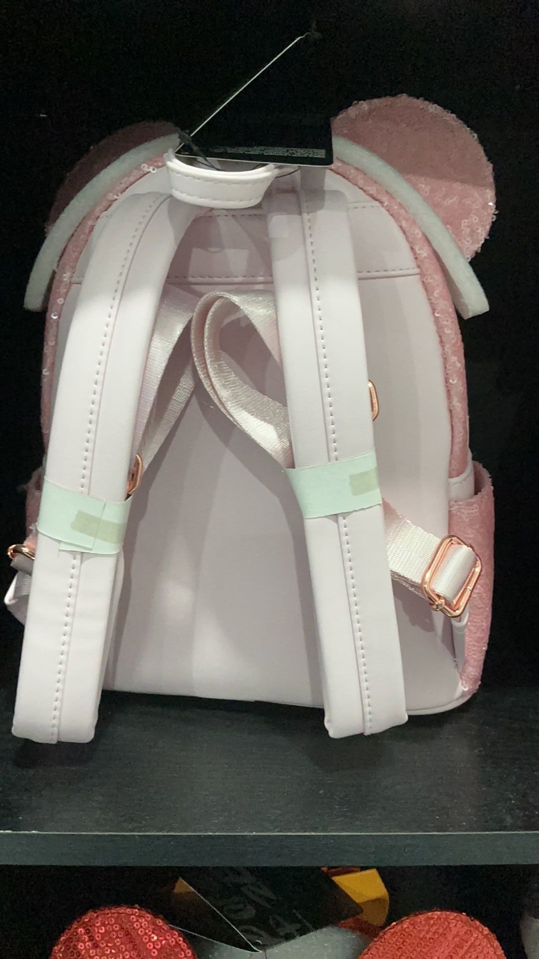 Loungefly NWT Mini Backpack- Minnie Mouse Cotton Candy Sequin