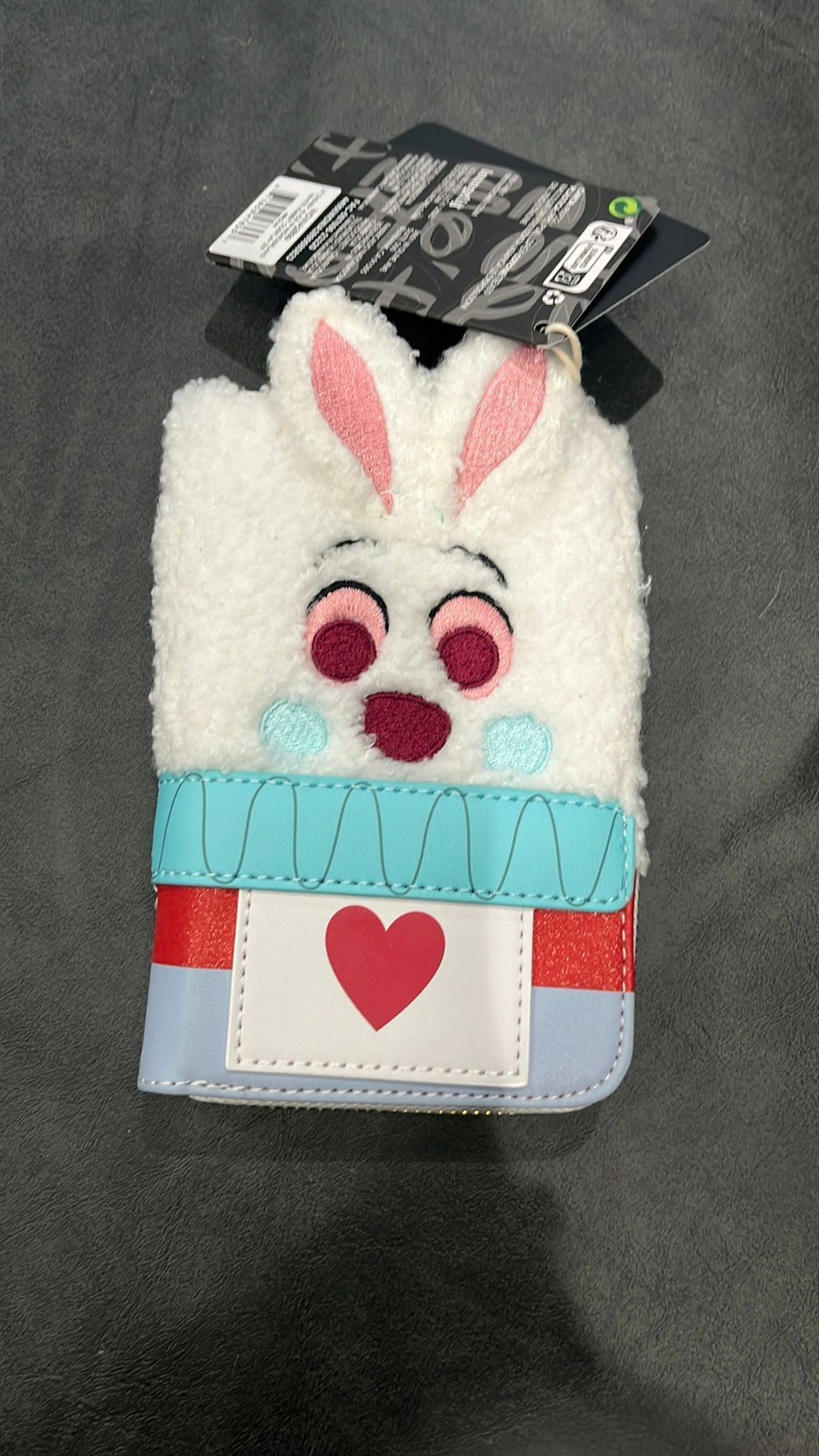 Alice in Wonderland NWT White Rabbit Cosplay Zip Around Wallet