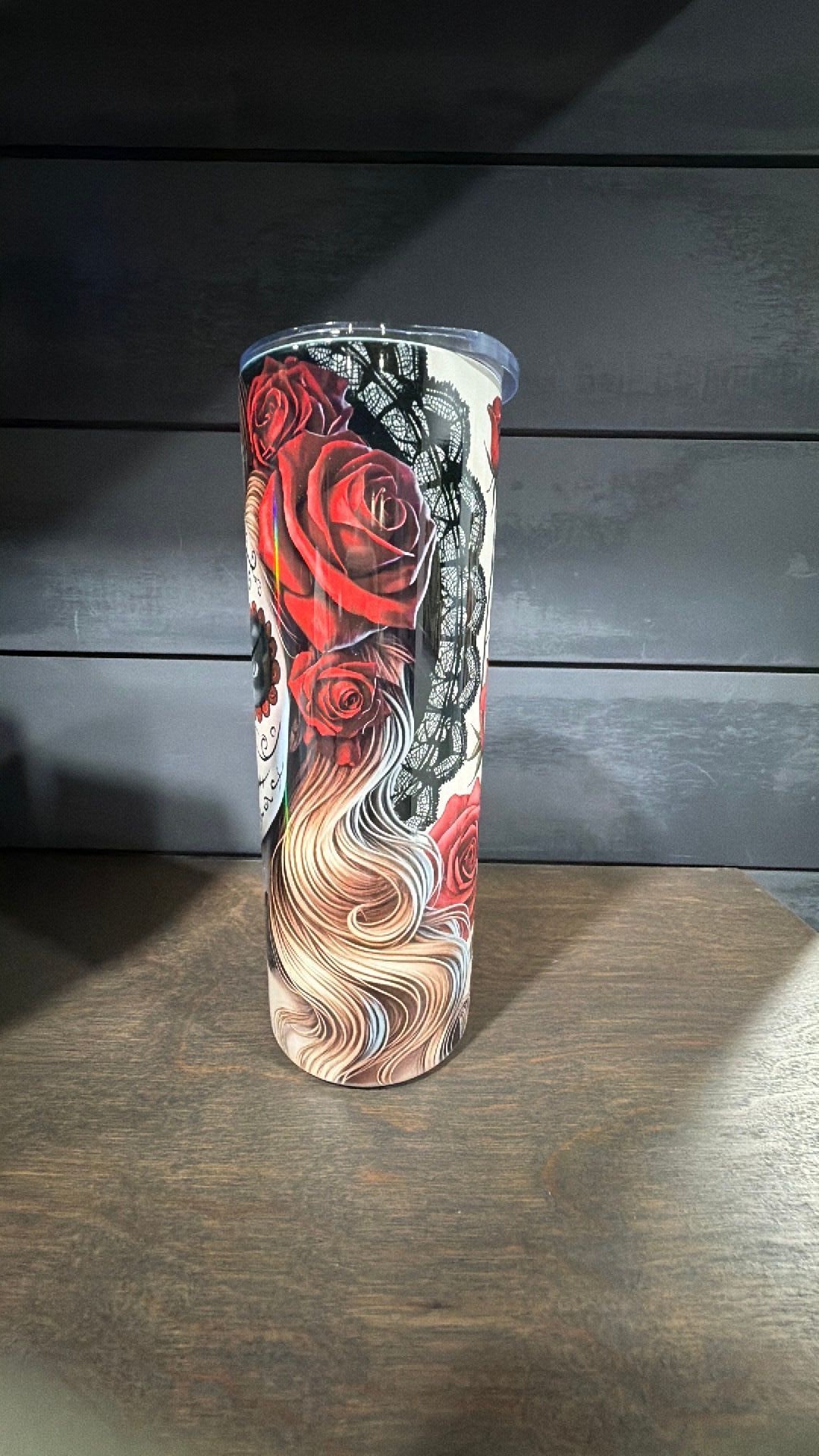 Sugar skull tumbler