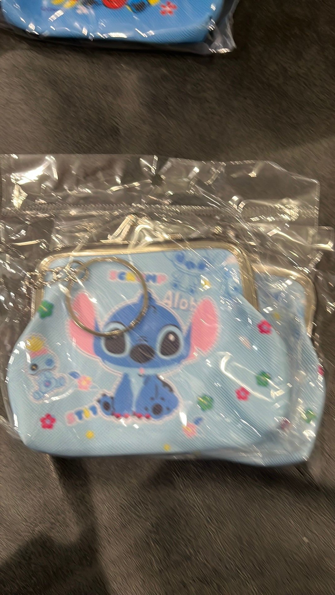 Stitch coin purse keychain NWT