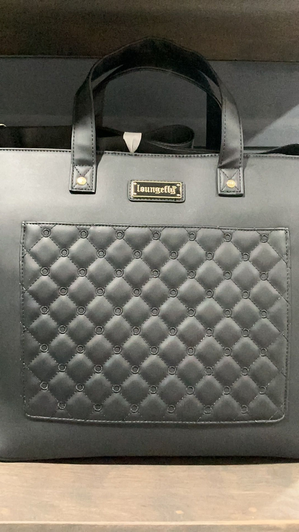 Black loungefly tote convertible NWT