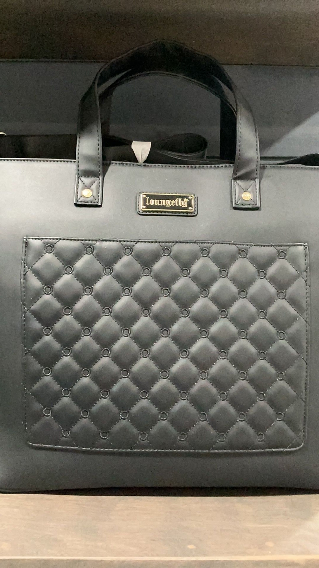 Black loungefly tote convertible NWT