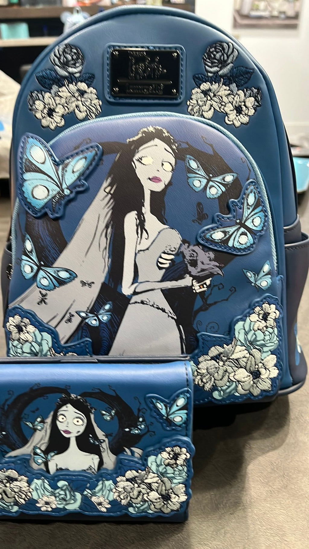 Corpse bride wallet and backpack NWT