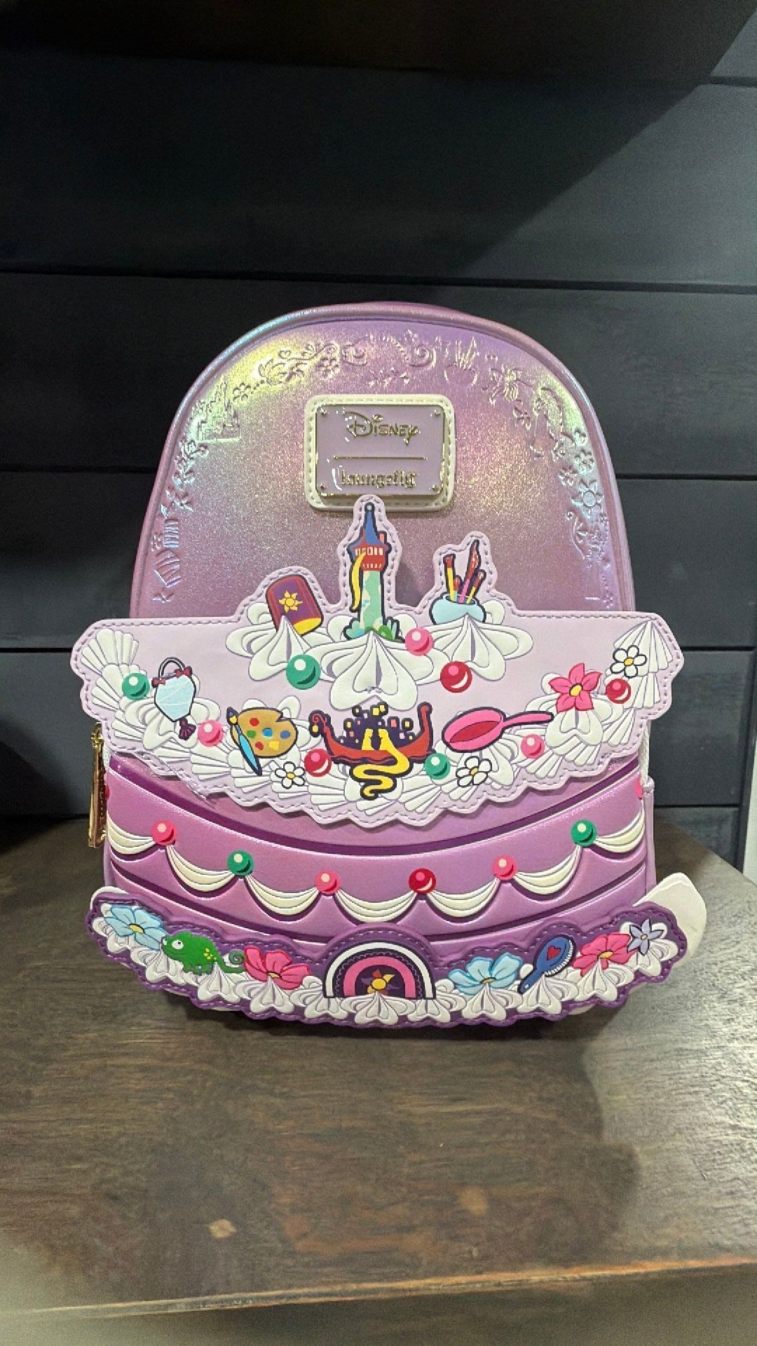 Rapunzal cake backpack NWT