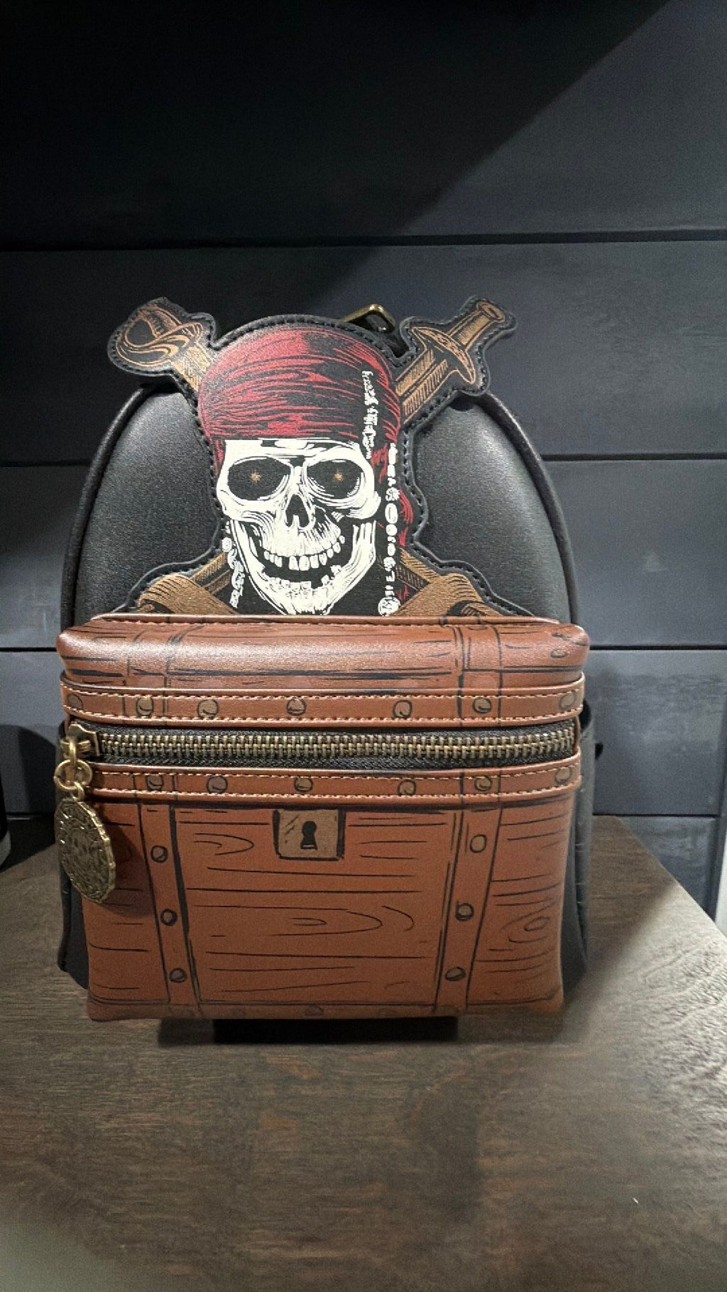 Loungefly Pirates of the Caribbean Dead Men Tell No Tales Mini Backpack