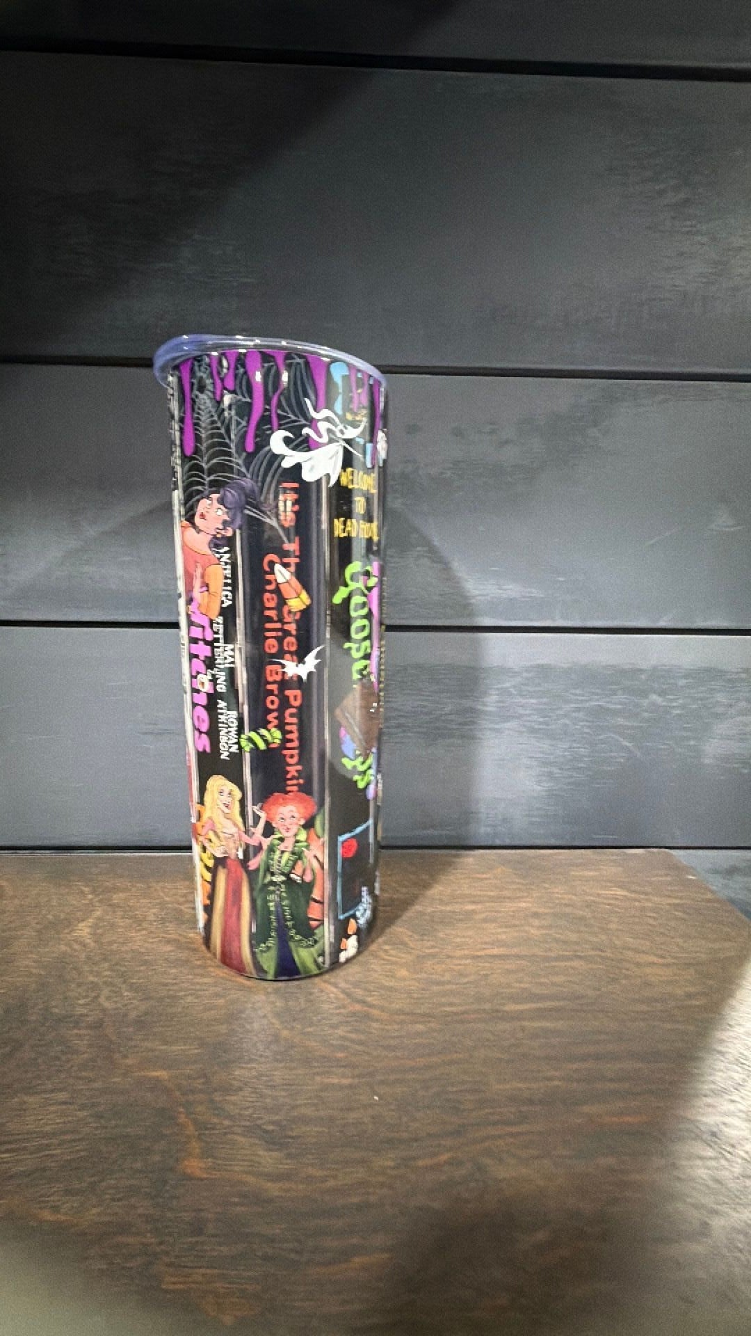 Halloween book inspired tumbler