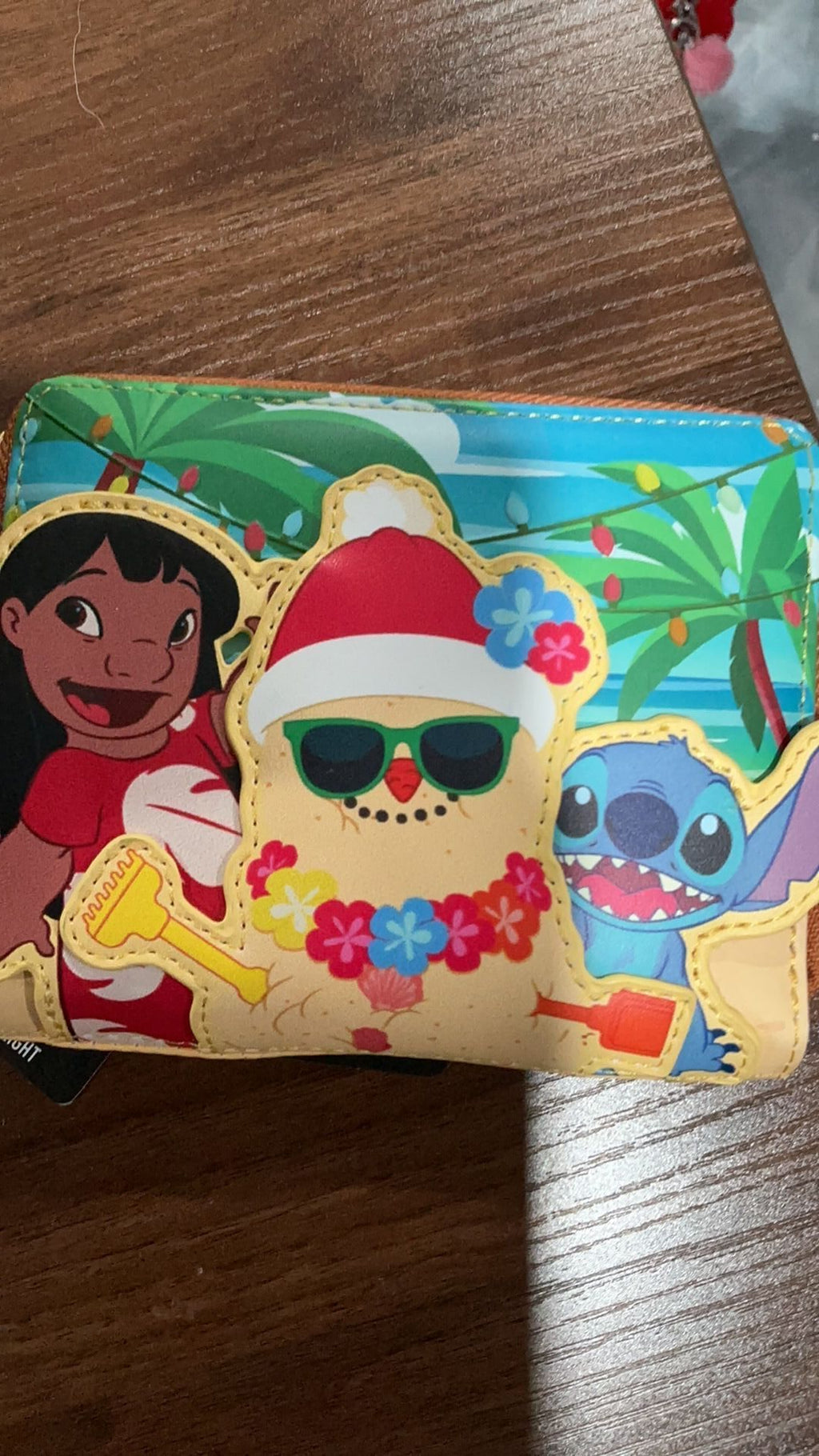 Stitch Christmas wallet NWT