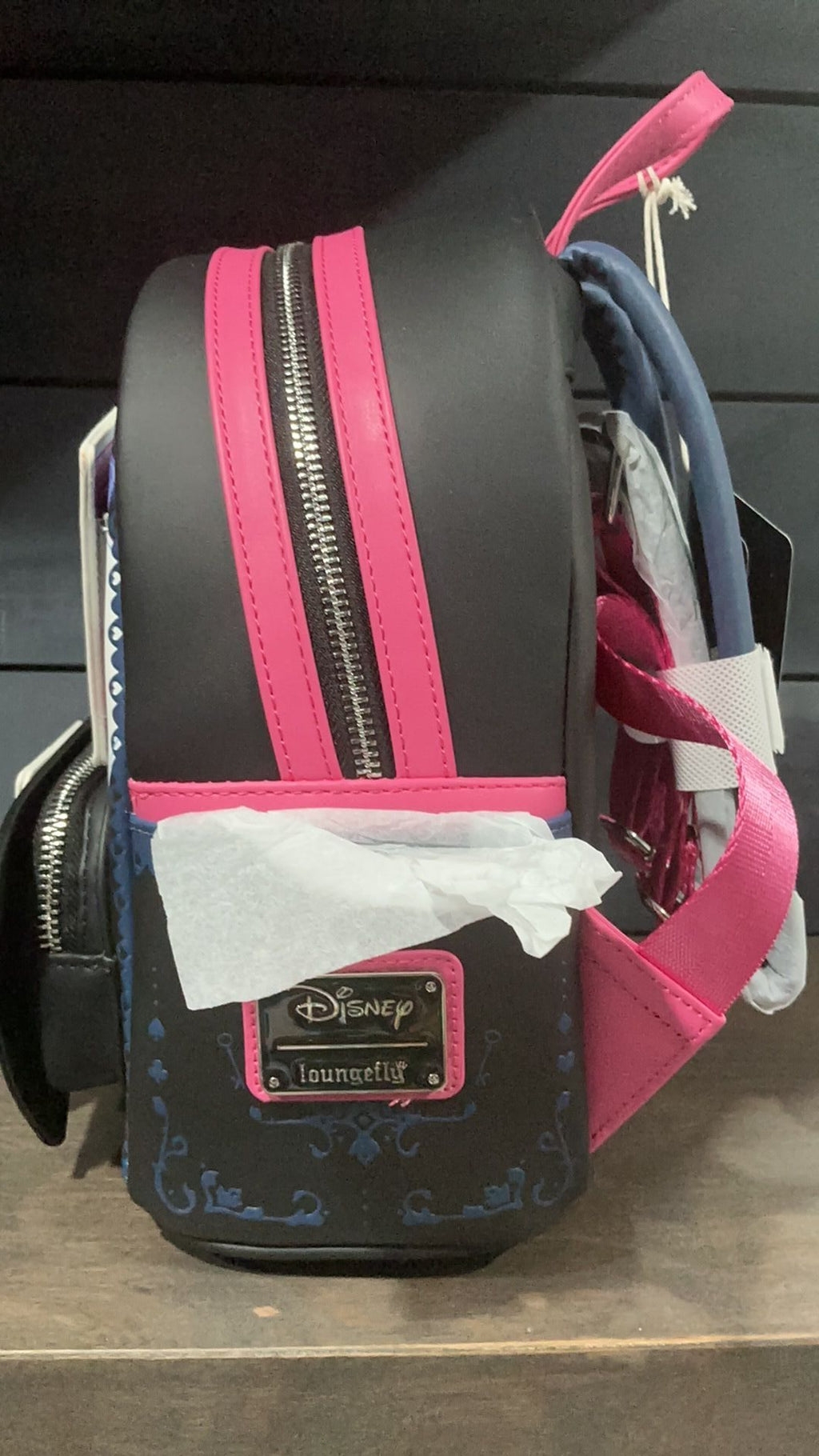 Alice playing cards backpack NWT