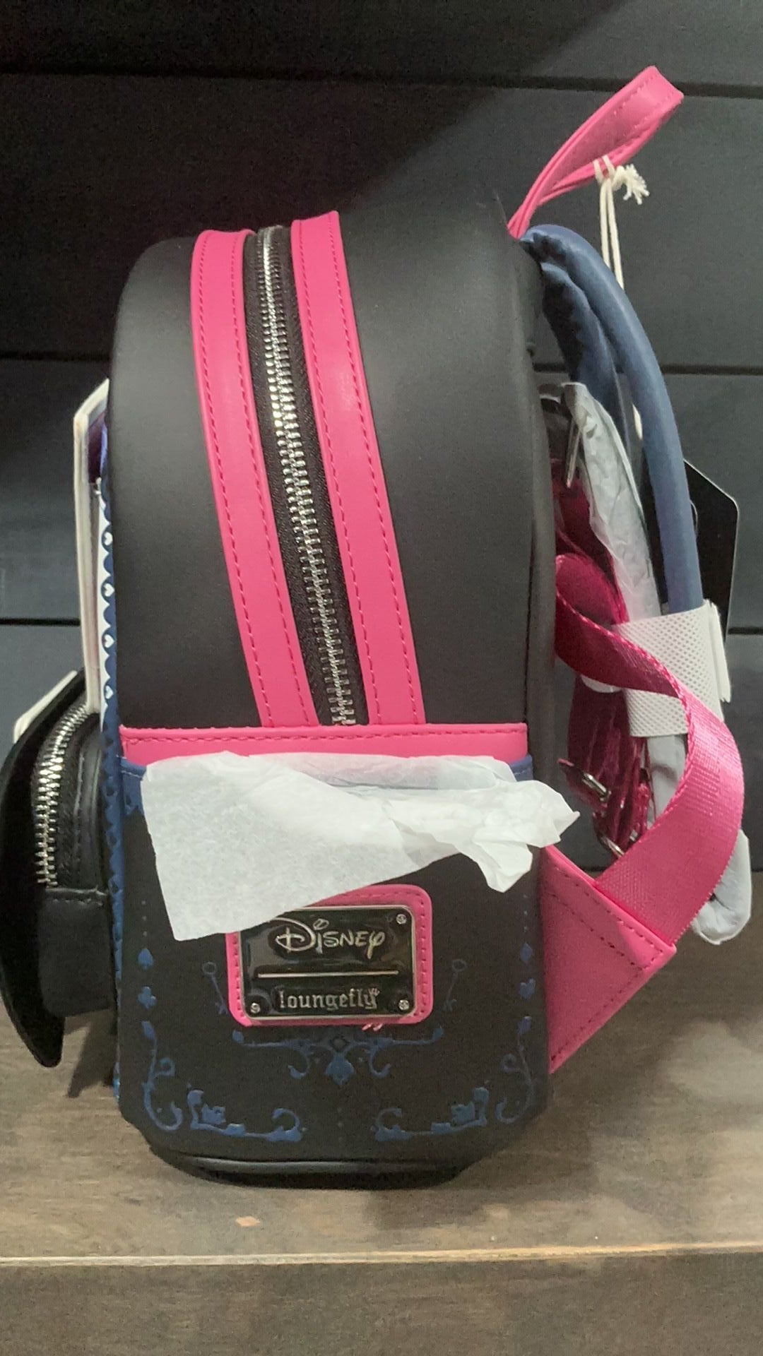 Alice playing cards backpack NWT