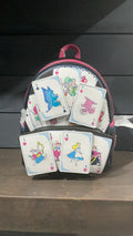 Alice playing cards backpack NWT