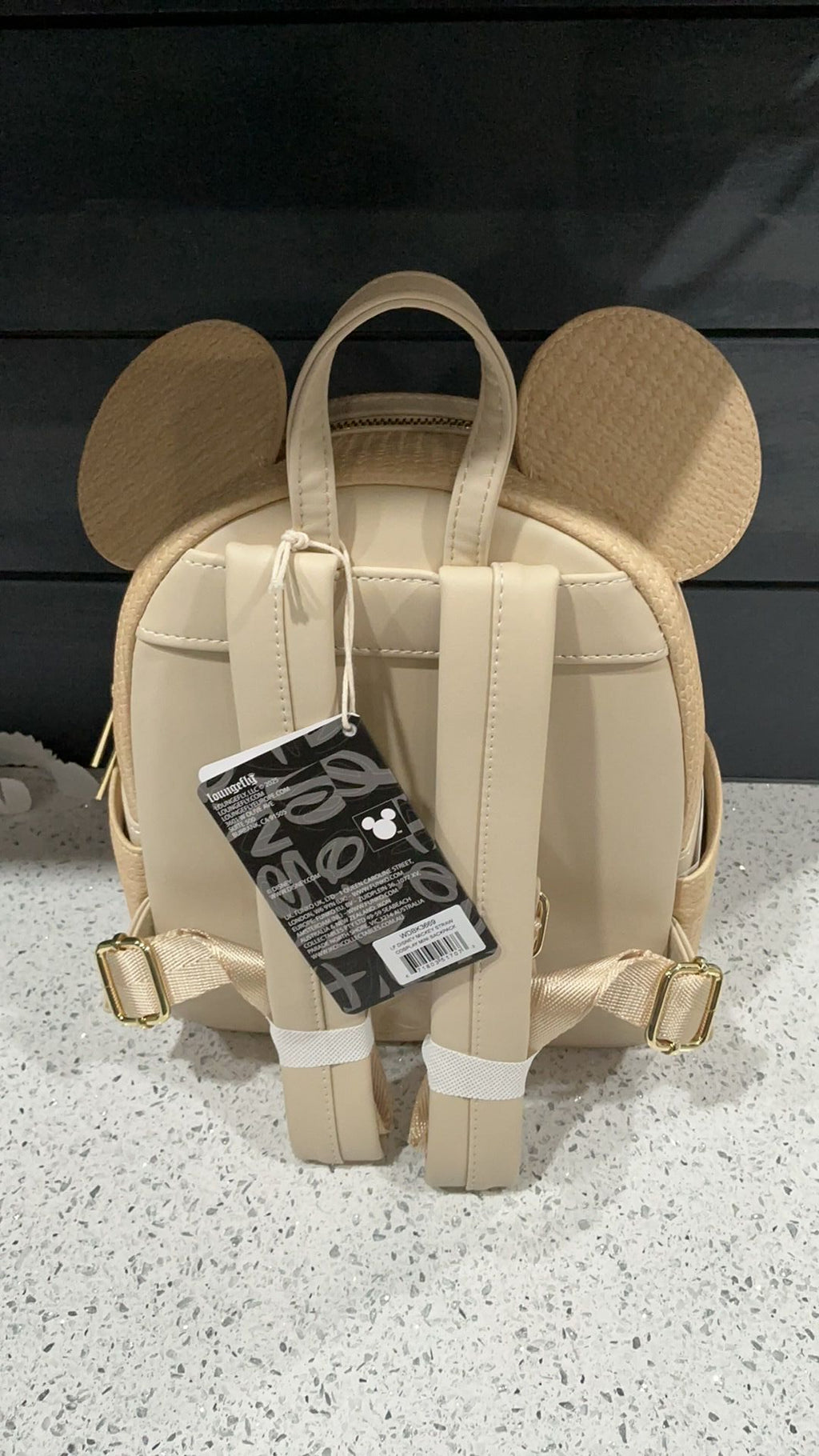 Mickey Mouse NWT Straw Cosplay Mini-Backpack