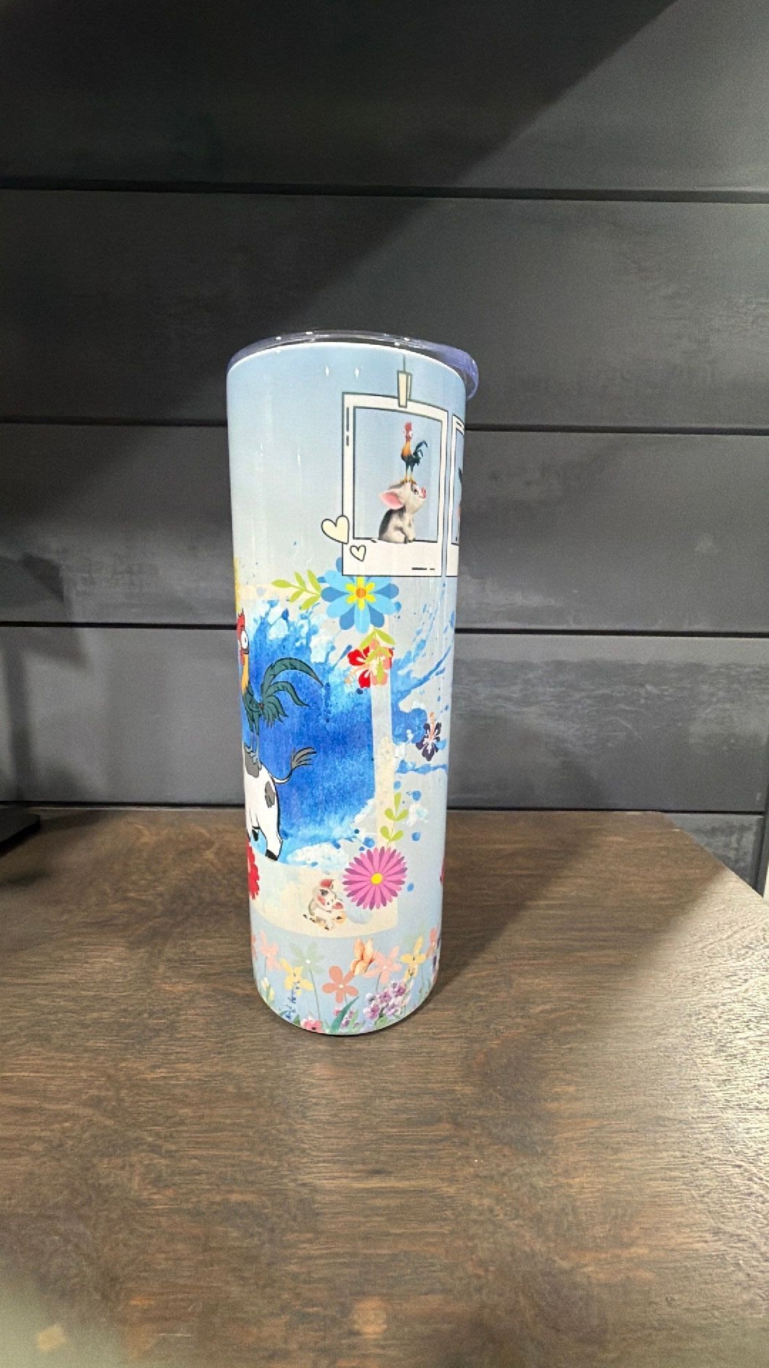 Pua and hei hei inspired tumbler