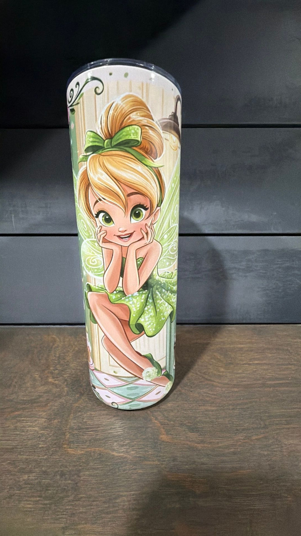 Tinkerbell inspired tumbler