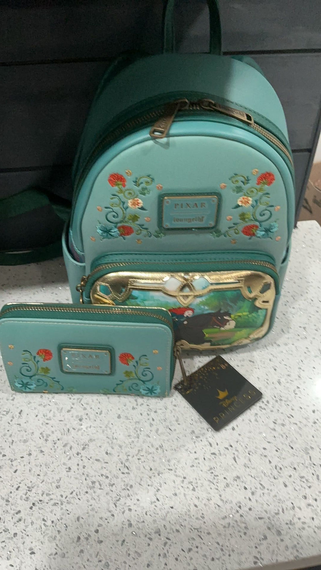 Merida backpack and wallet