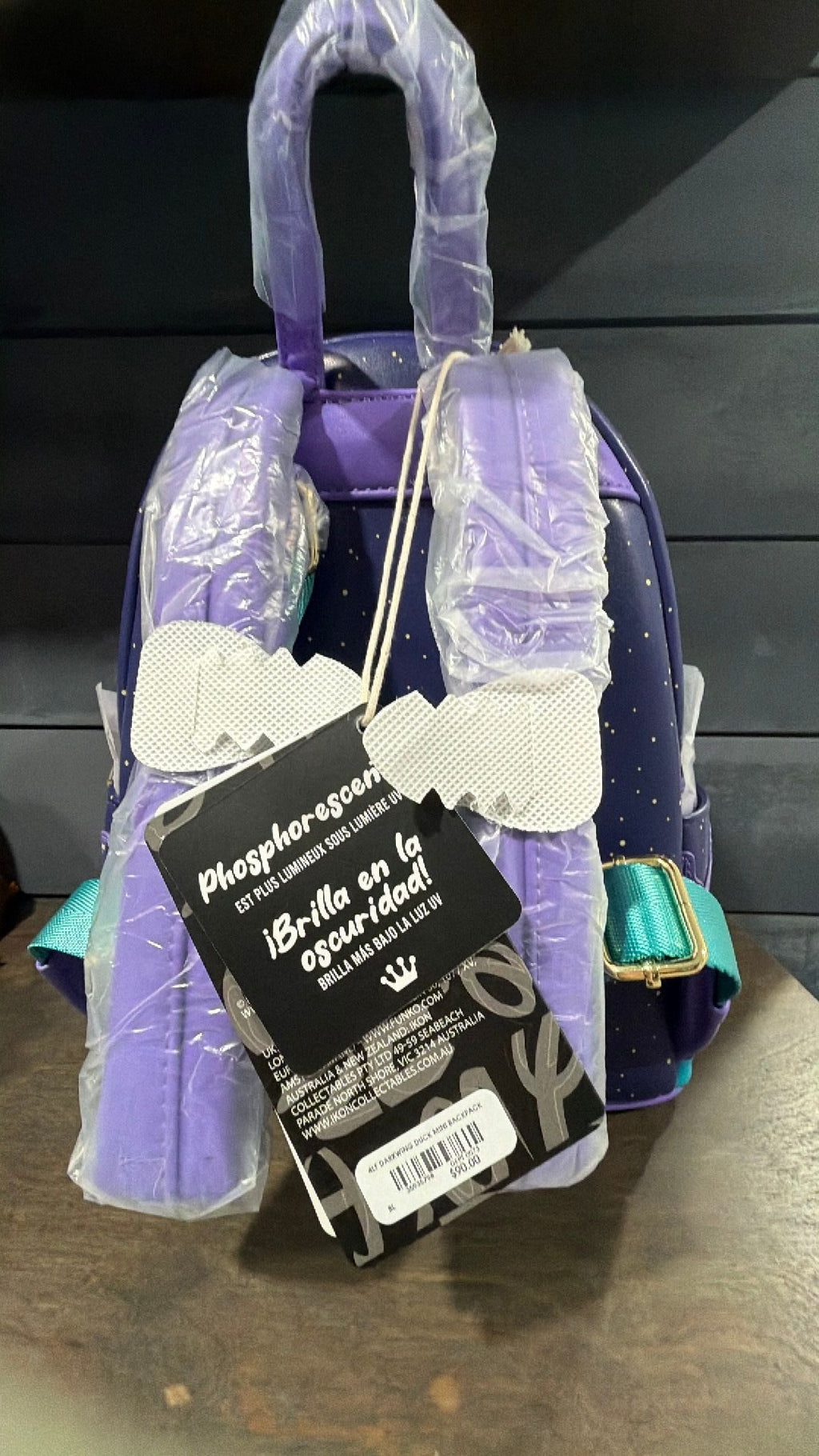 Darkwing Duck backpack NWT