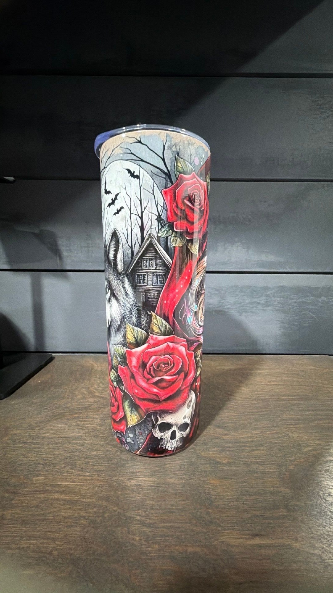 Red ridding hood inspired tumbler